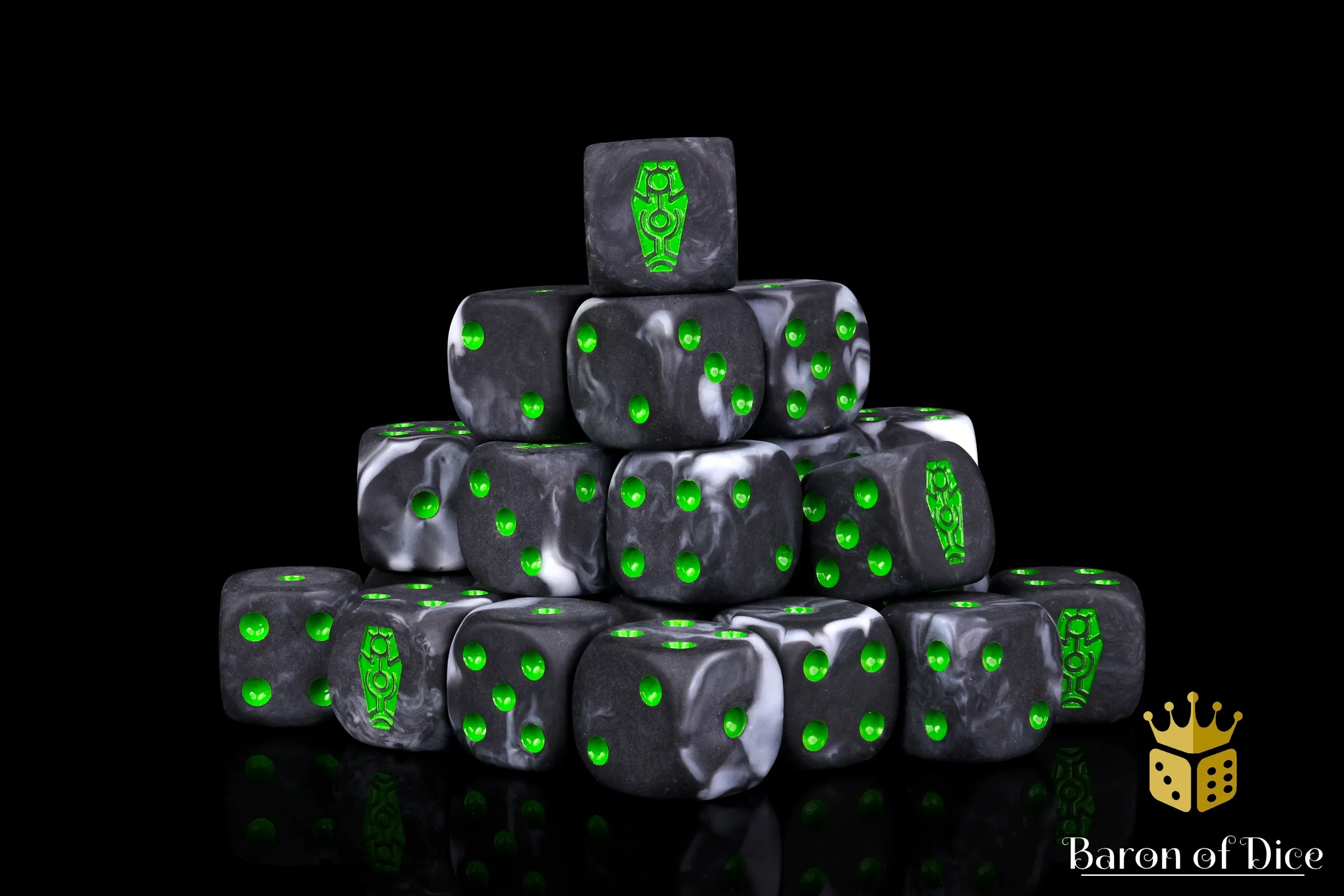 Day of The Dead Dice - Green Coffin - Image 2
