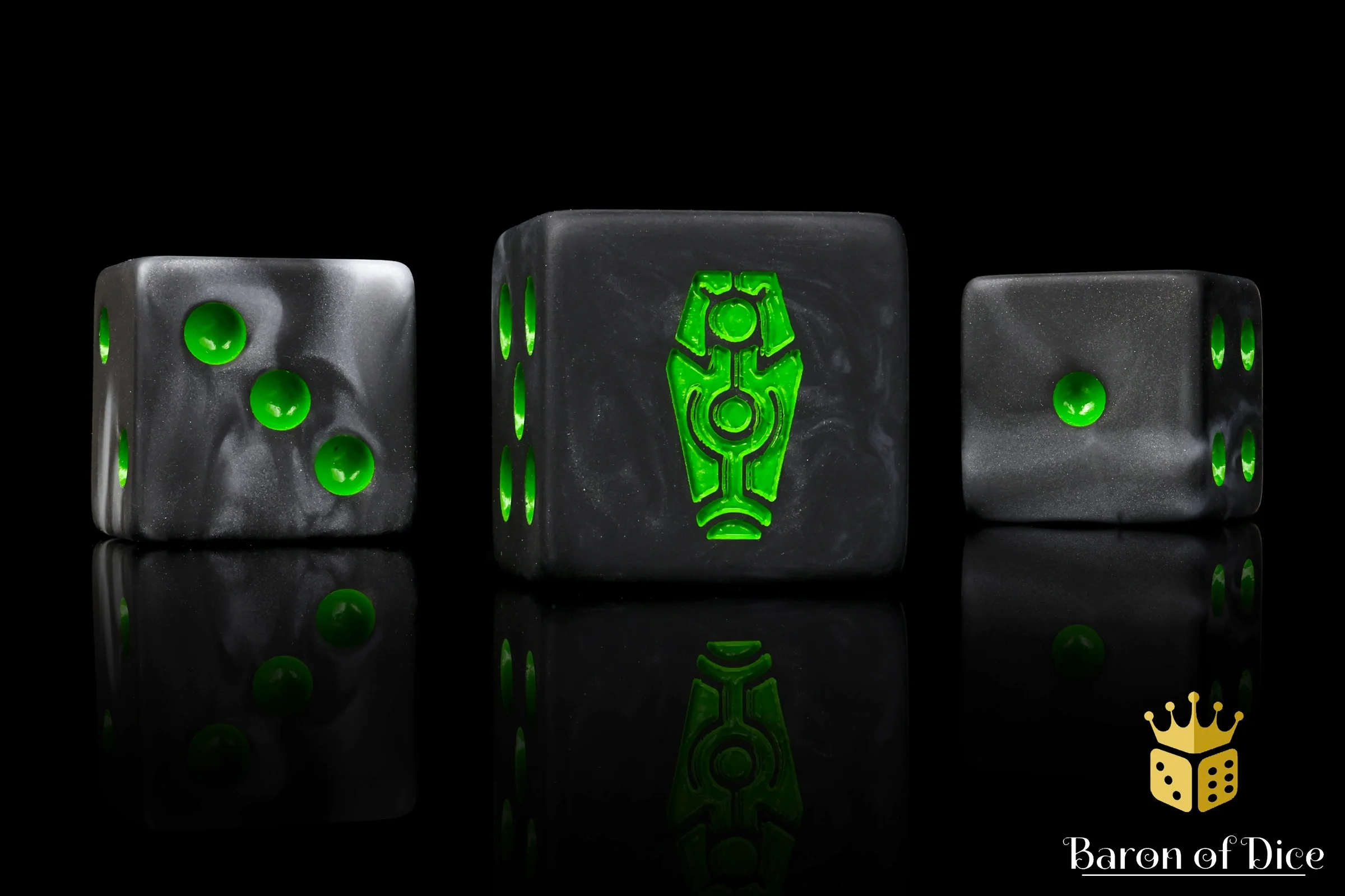 Day of The Dead Dice - Green Coffin - Image 4