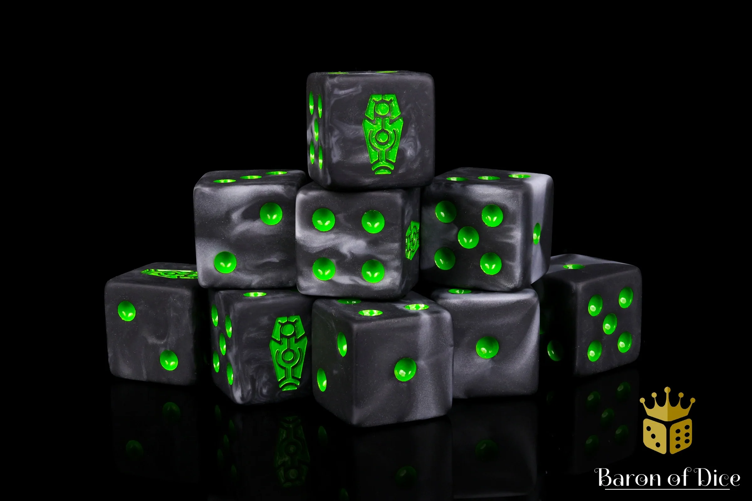 Day of The Dead Dice - Green Coffin - Image 8