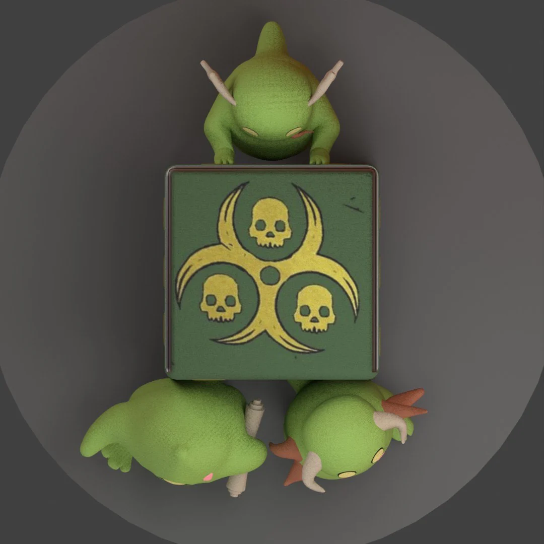 Diseased Plushie Dice Bag - Image 3