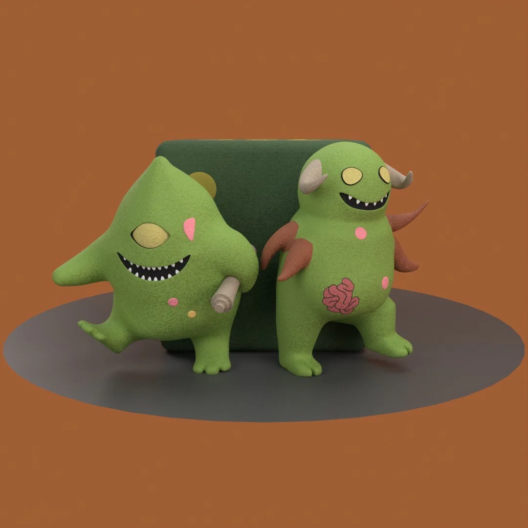 Diseased Plushie Dice Bag - Image 4