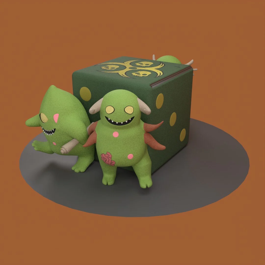Diseased Plushie Dice Bag - Image 5