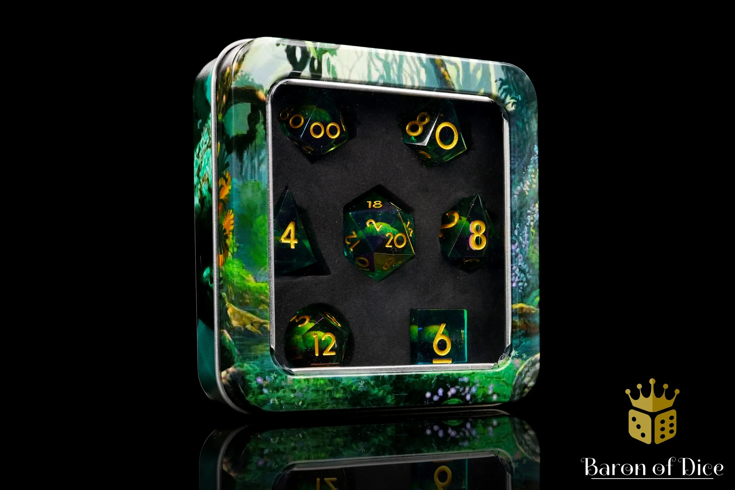 Dragon's Eye Liquid Core RPG Dice Set - 7 Pieces - Image 4