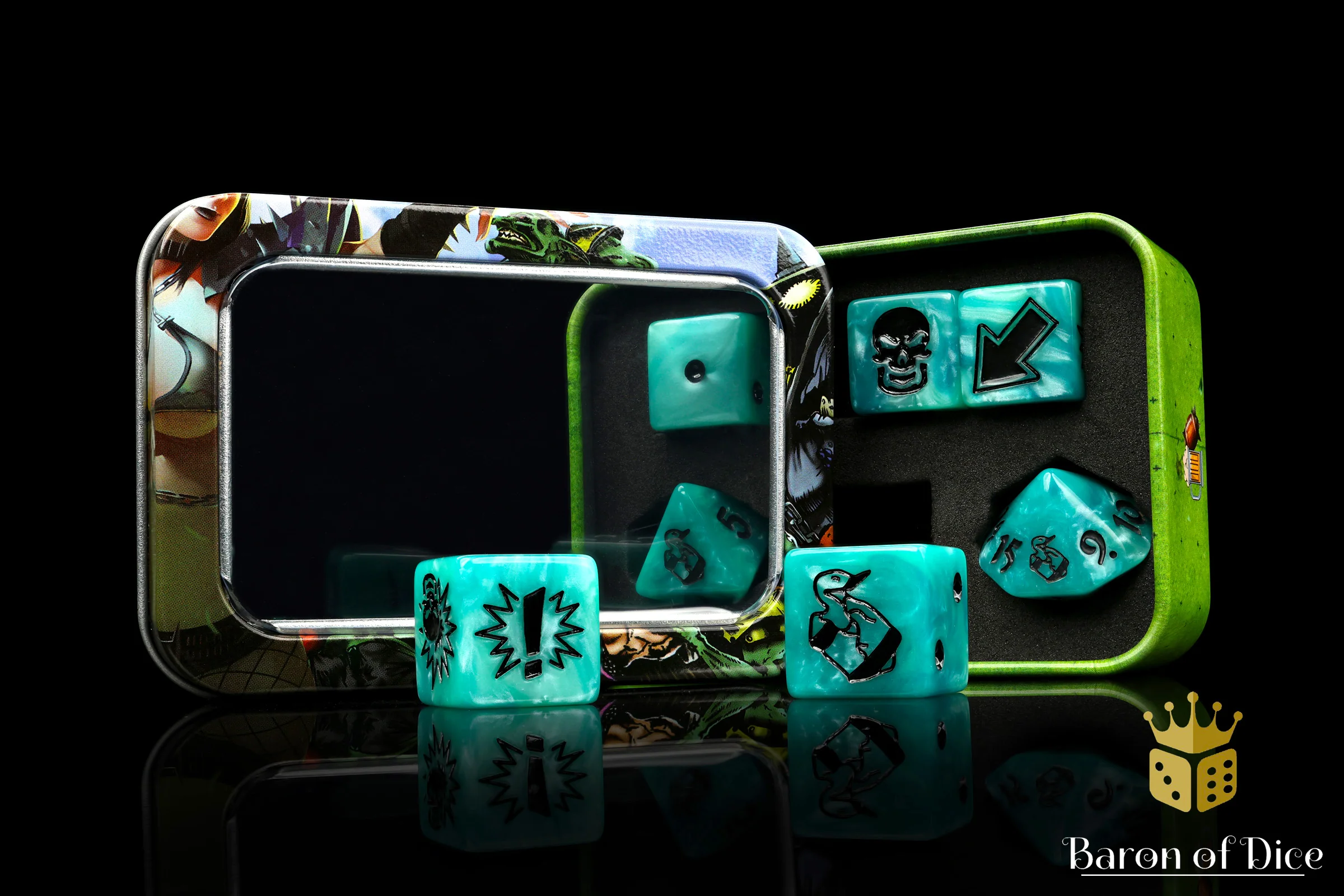 Ethereal Blue - Bloody Football Dice (Set of 7) - Image 13