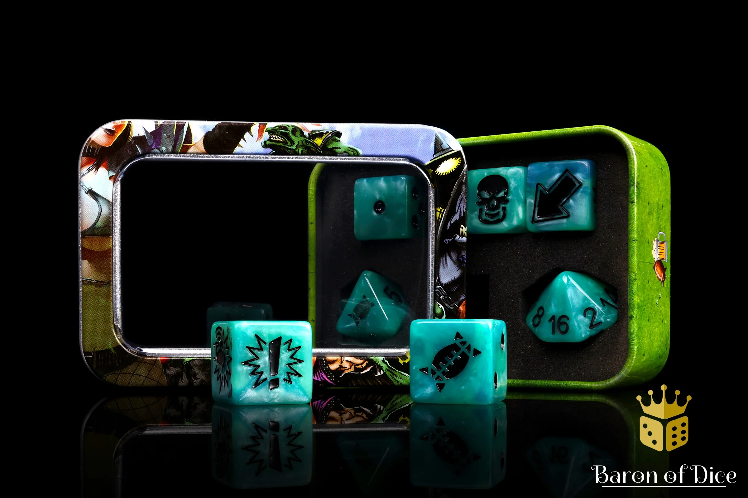 Ethereal Blue - Bloody Football Dice (Set of 7) - Image 15