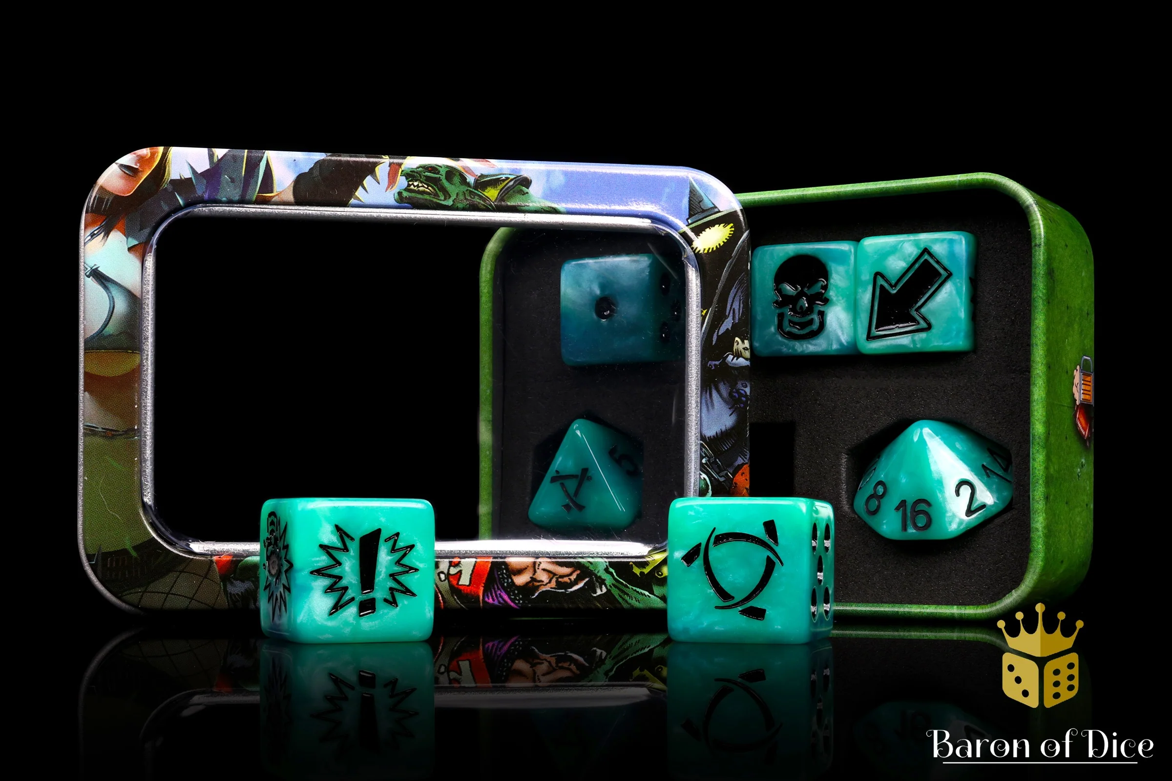 Ethereal Blue - Bloody Football Dice (Set of 7) - Image 16