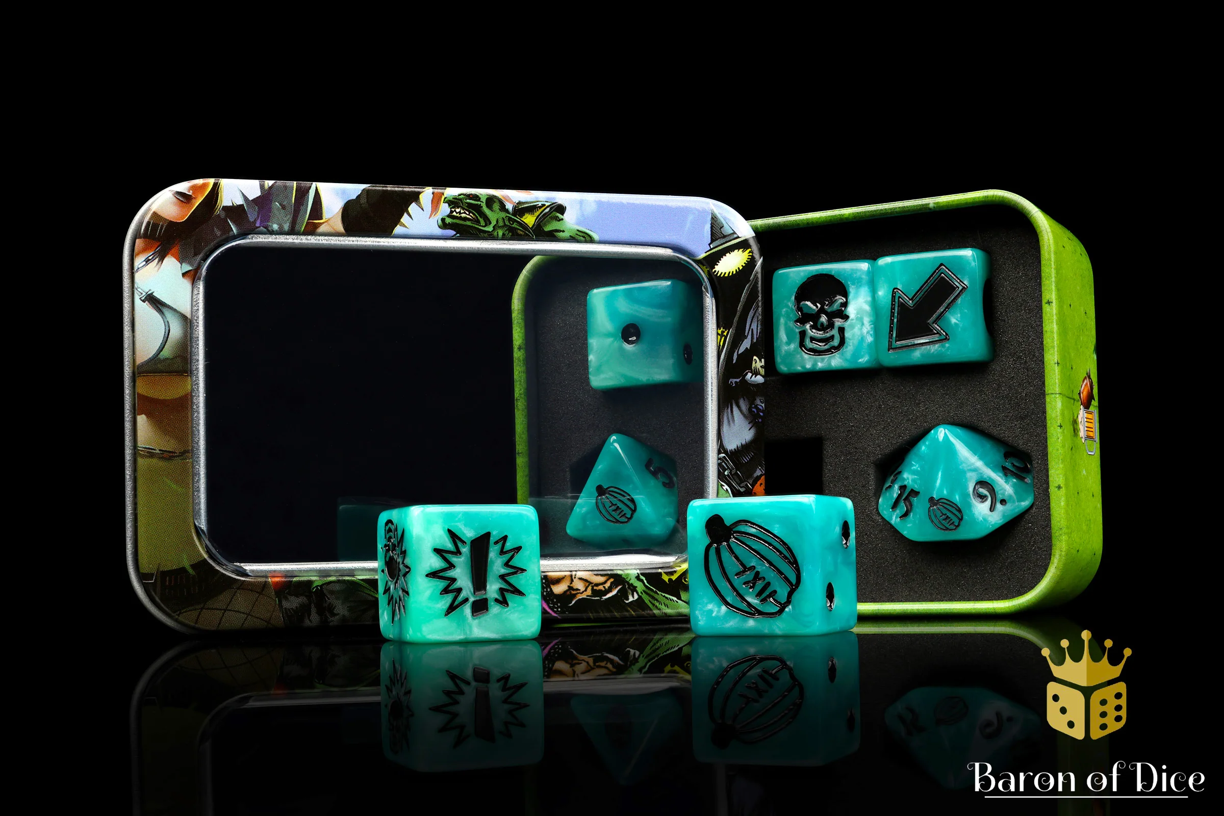 Ethereal Blue - Bloody Football Dice (Set of 7) - Image 5