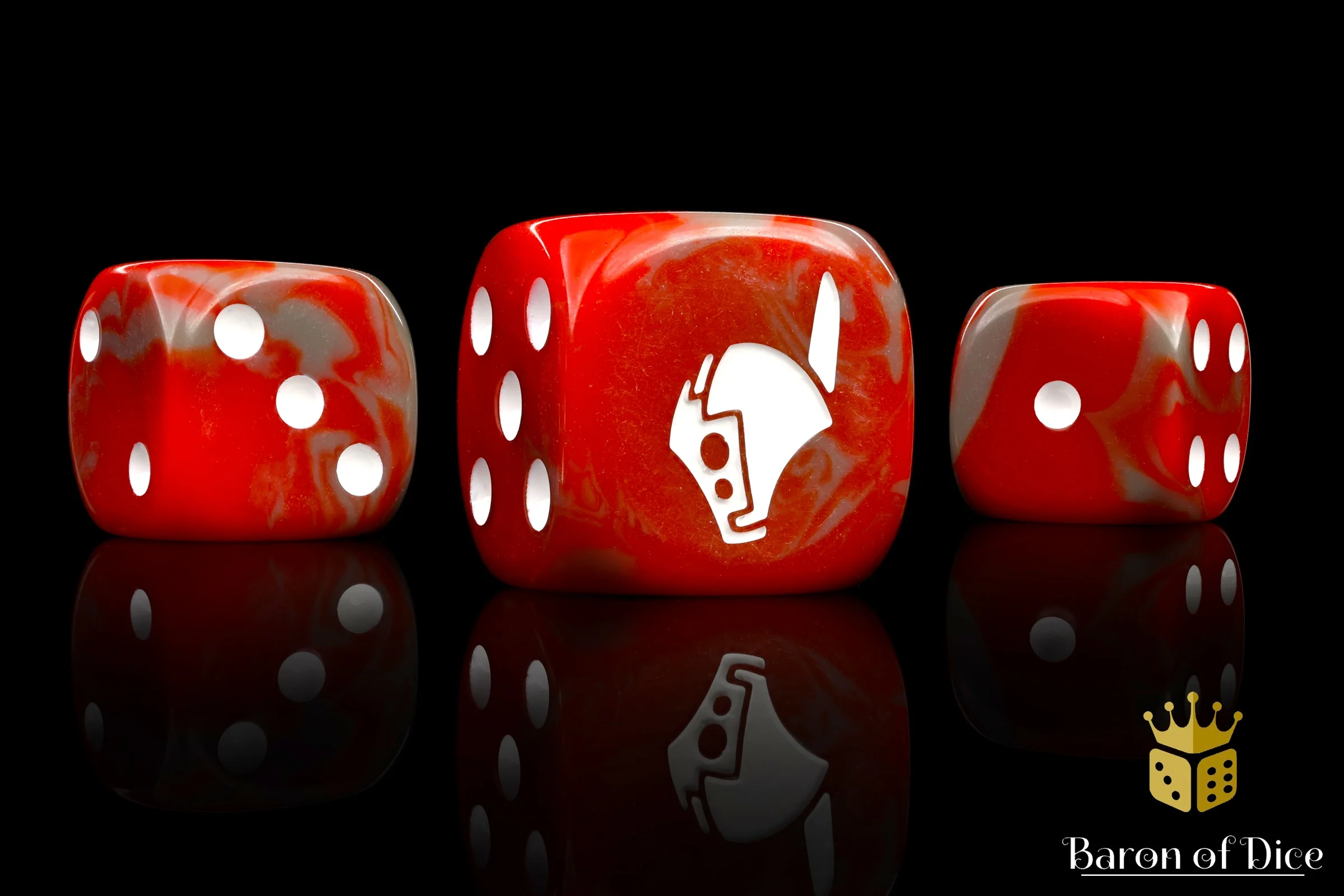 Robot Helm Dice - Red - Image 2