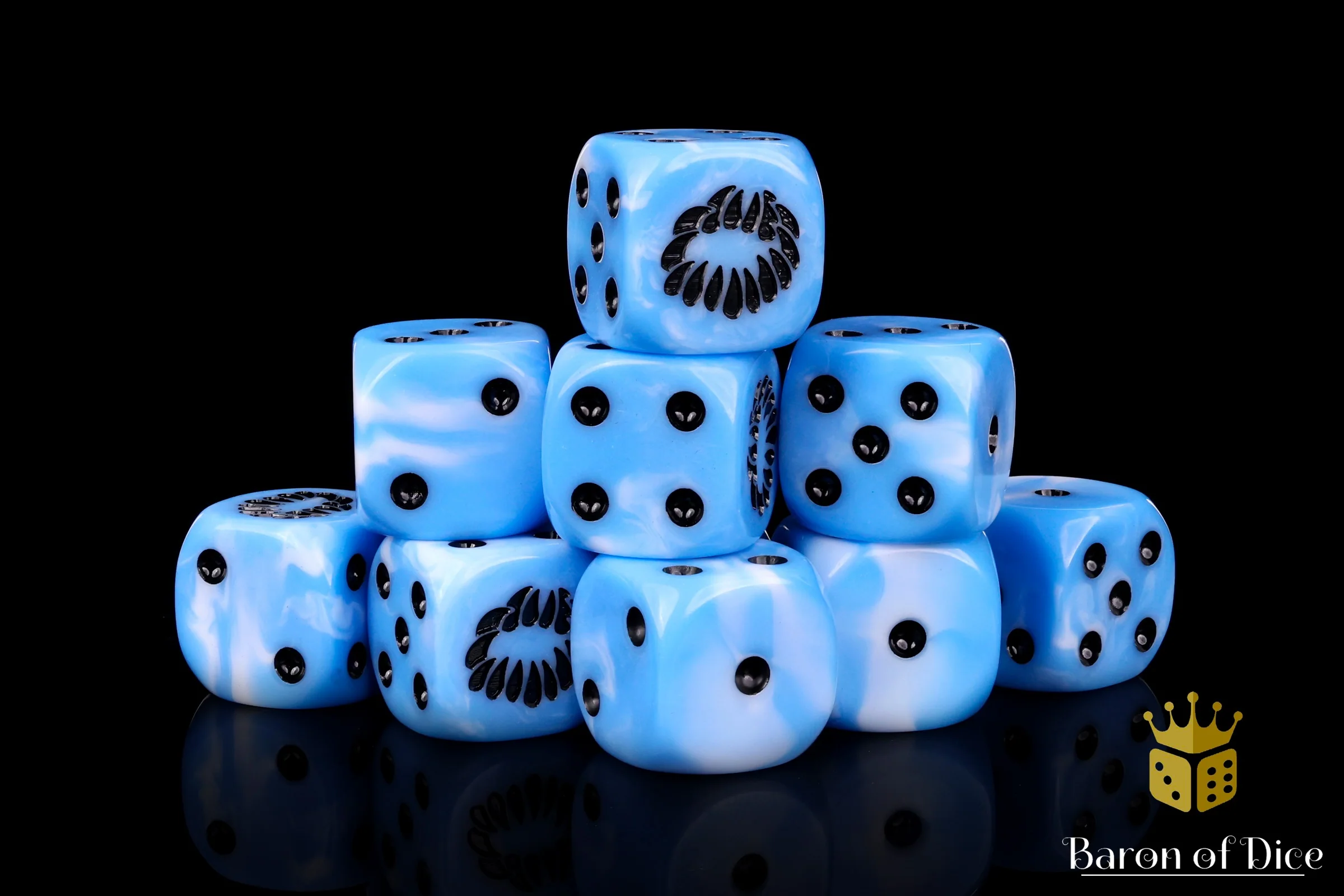 Fanged Maw Dice - Blue Frost - Image 4