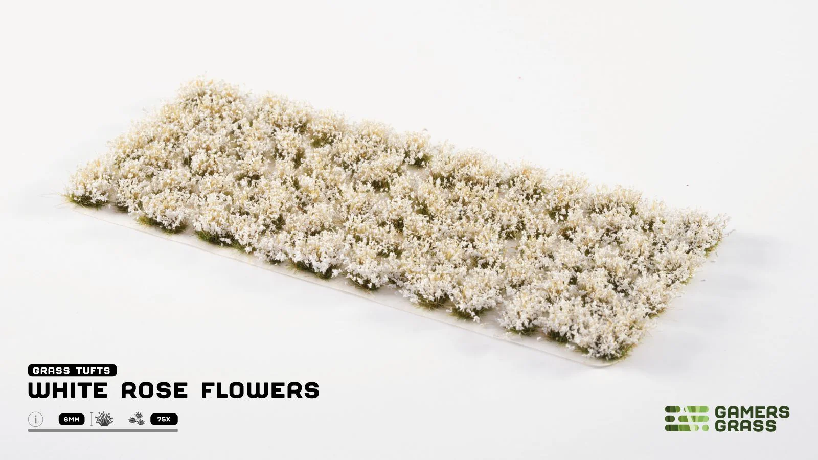 Gamers Grass | Flower Tuft Set | White Rose - Image 3