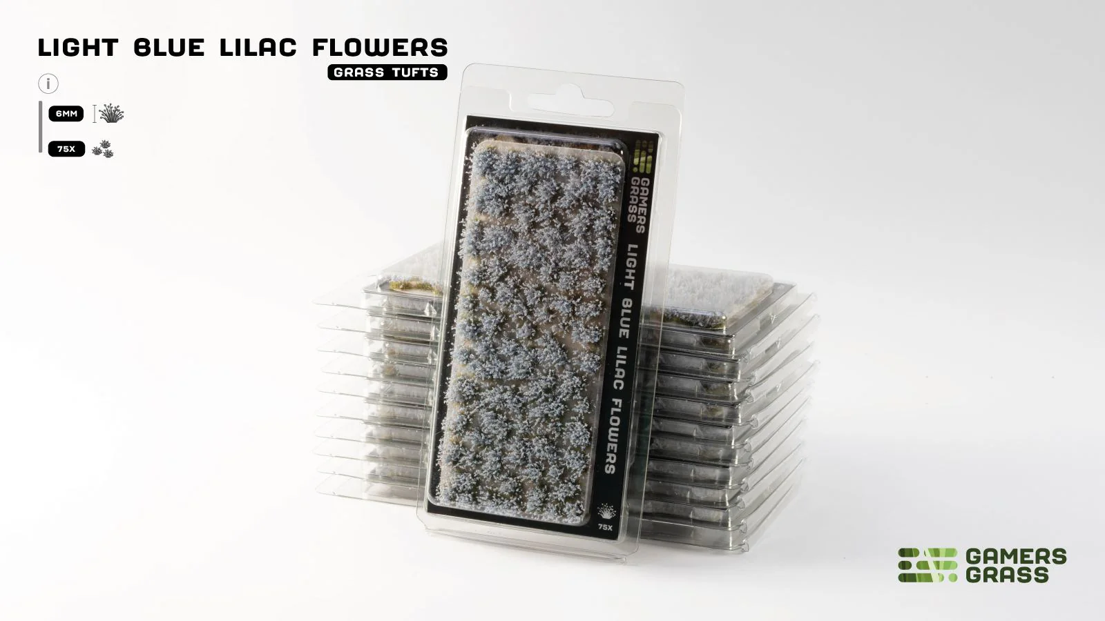Gamers Grass | Flower Tuft Set | Light Blue Lilac - Image 2