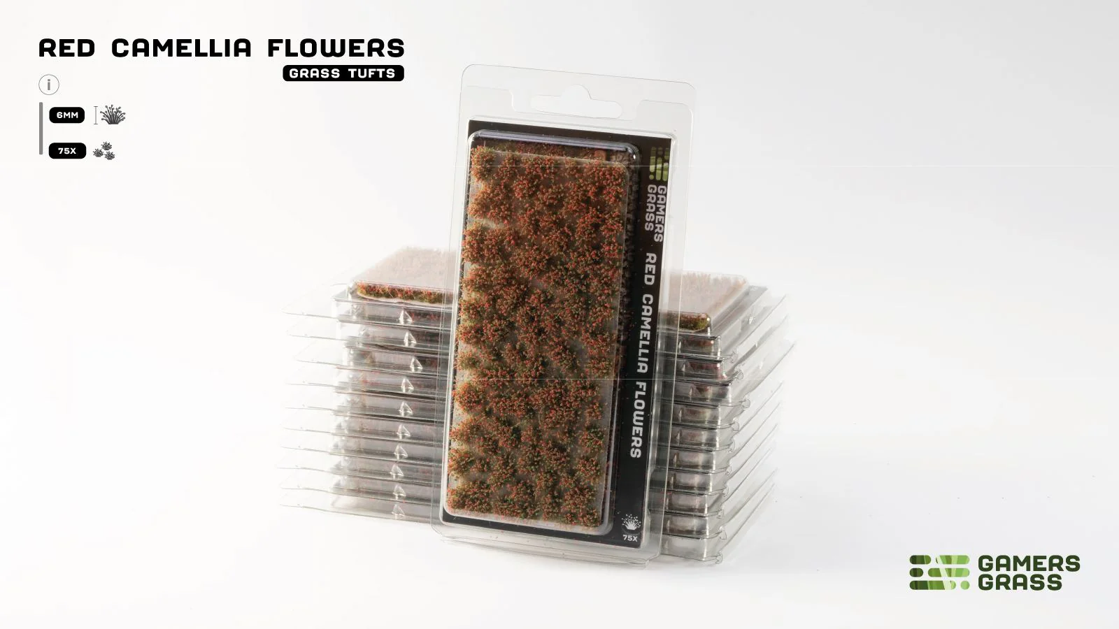 Gamers Grass | Flower Tuft Set | Red Camellia - Image 2