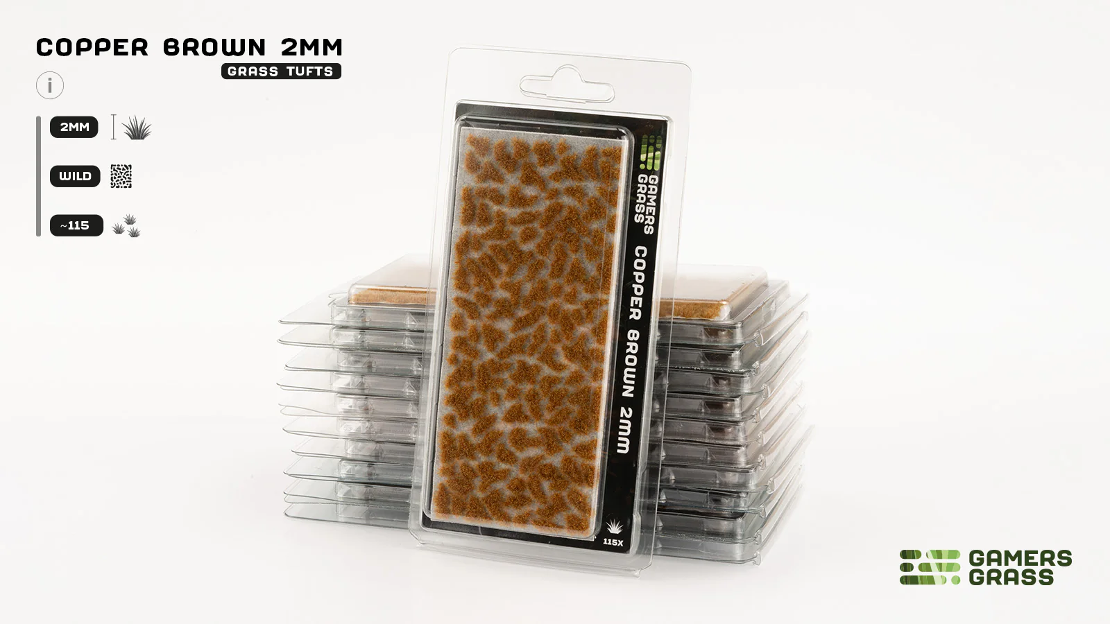 Gamers Grass | Grass Tuft | Copper Brown (2mm) - Image 3