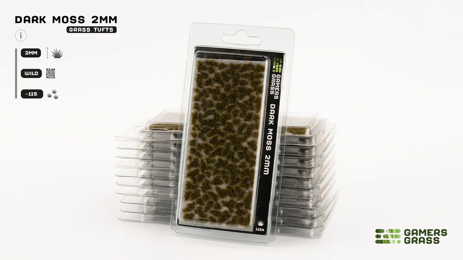 Gamers Grass | Grass Tuft | Dark Moss (2mm) - Image 3