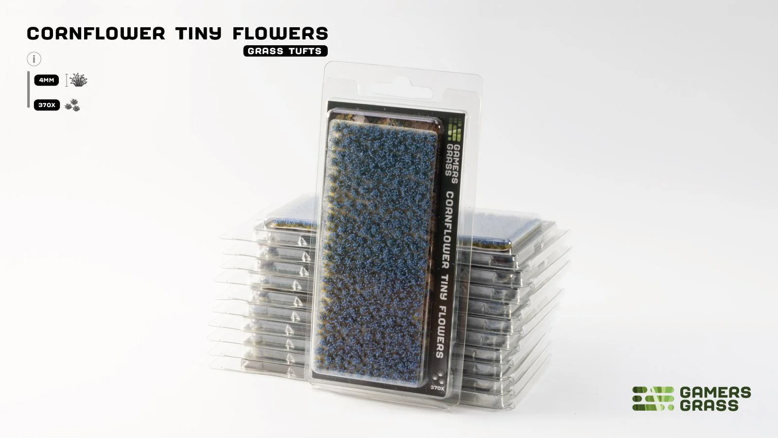 Gamers Grass | Tiny Flower Tuft Set | Cornflower - Image 2