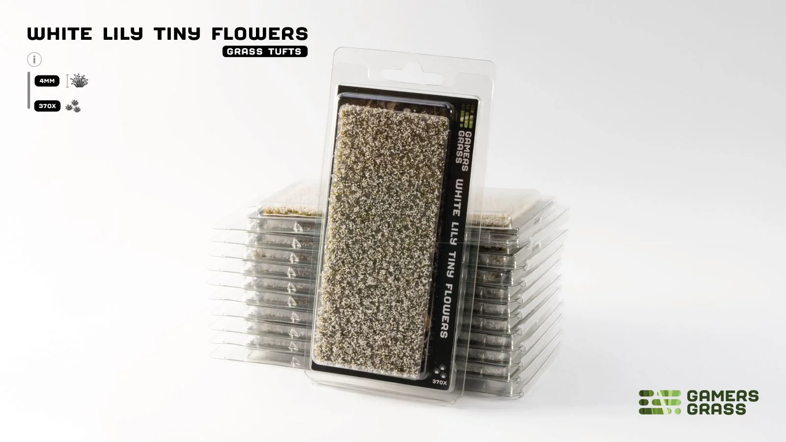 Gamers Grass | Tiny Flower Tuft Set | White Lily - Image 2