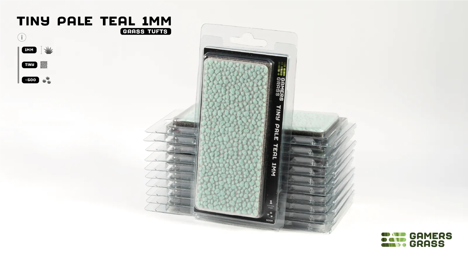 Gamers Grass | Tiny Tufts | Pale Teal (1mm) - Image 2