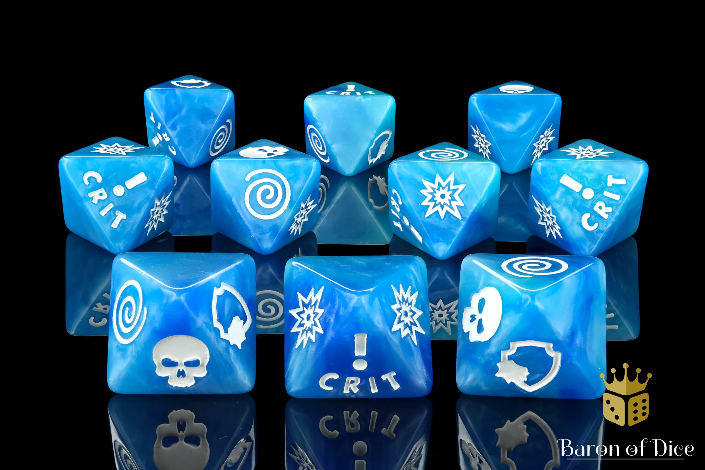 Generic Blue D8 Dice Set - Image 3