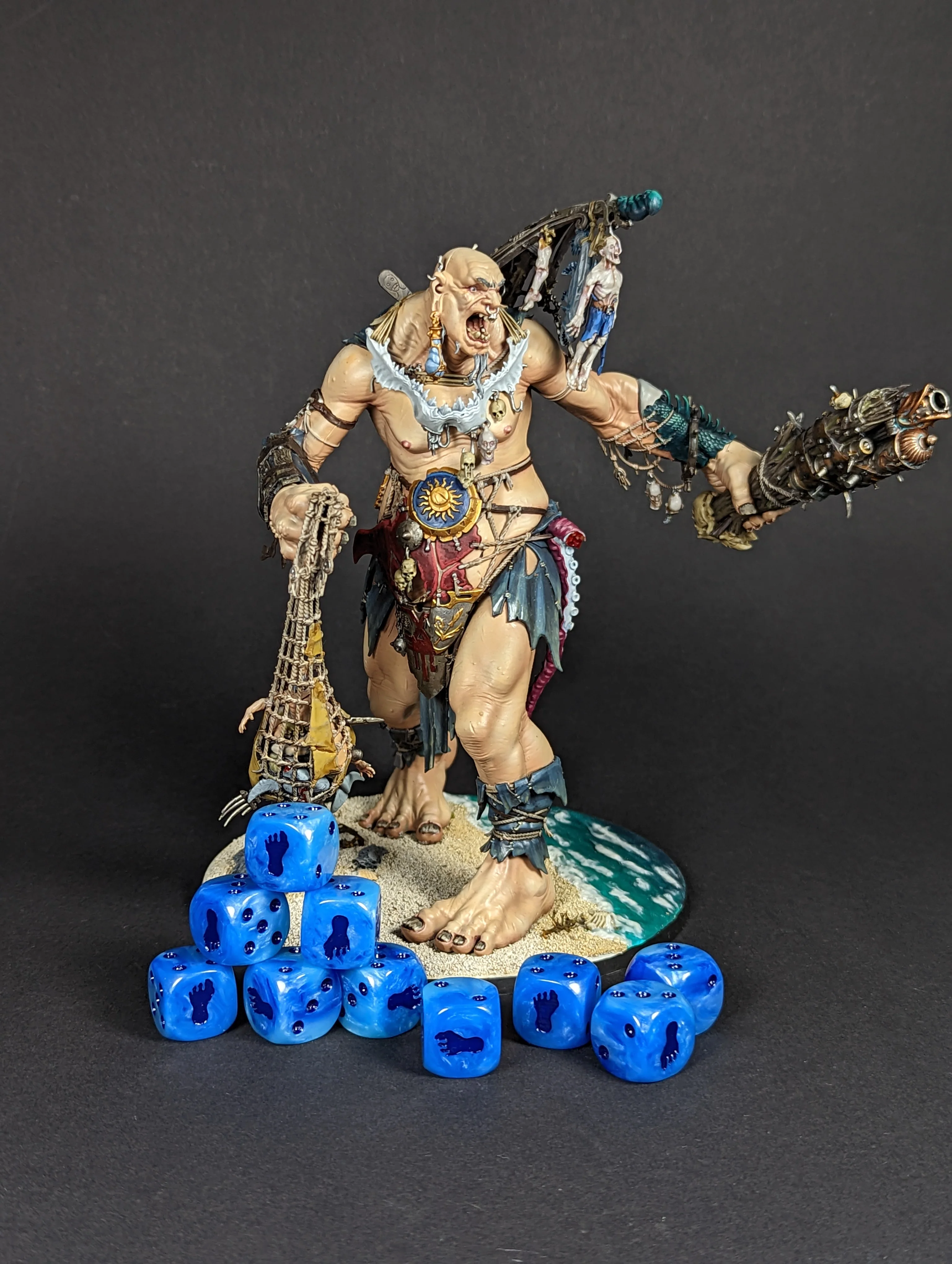 Giant Footprint Dice - Blue Frost - Image 5