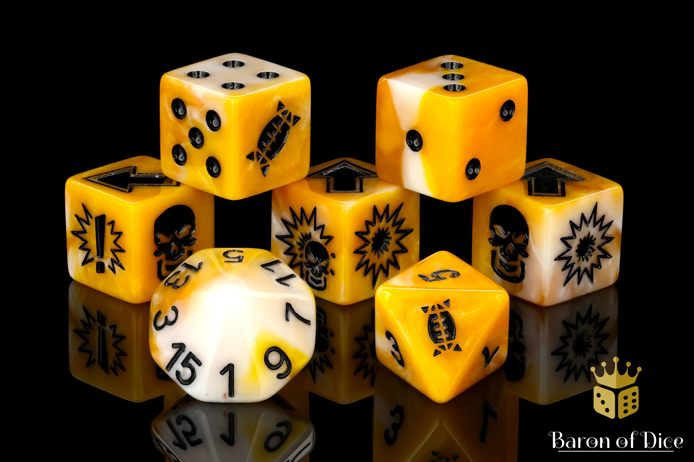 Go for Gold - Bloody Football Dice (Set of 7) - Image 12