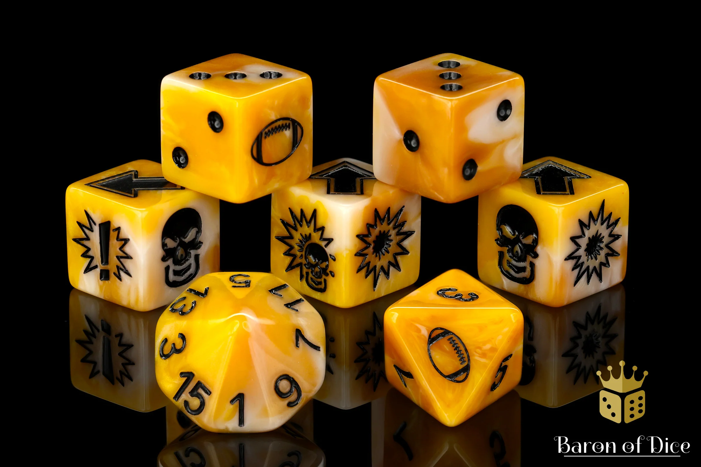 Go for Gold - Bloody Football Dice (Set of 7) - Image 7