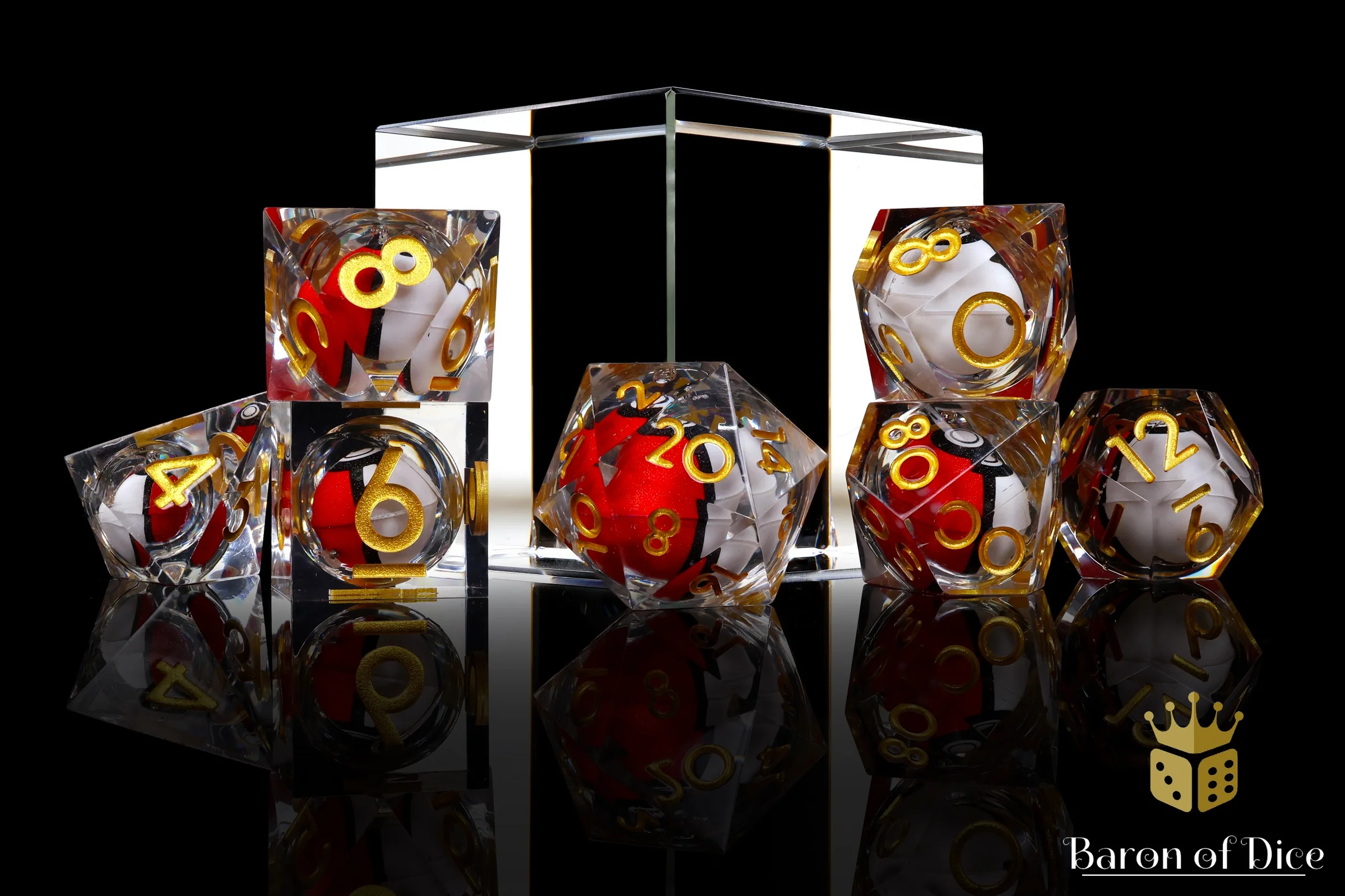 I Choose You! Liquid Core RPG Dice Set - 7 Pieces - Image 3