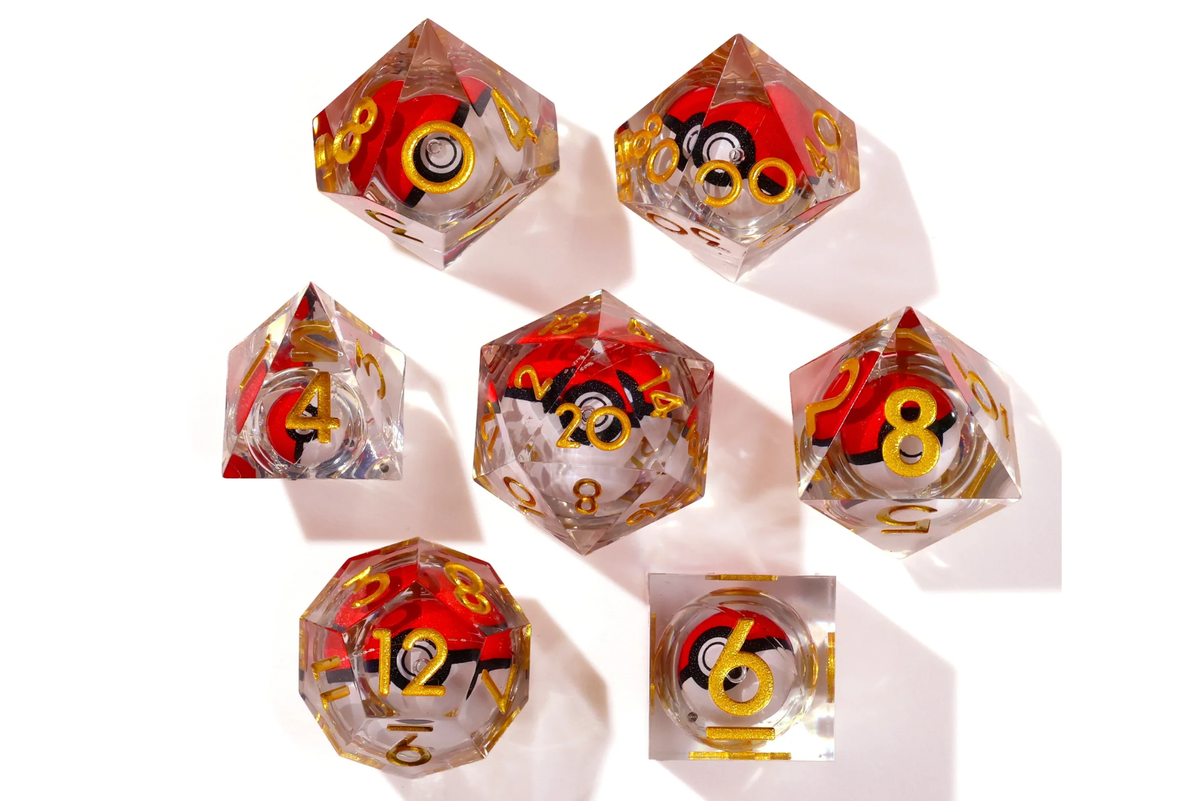 I Choose You! Liquid Core RPG Dice Set - 7 Pieces - Image 5