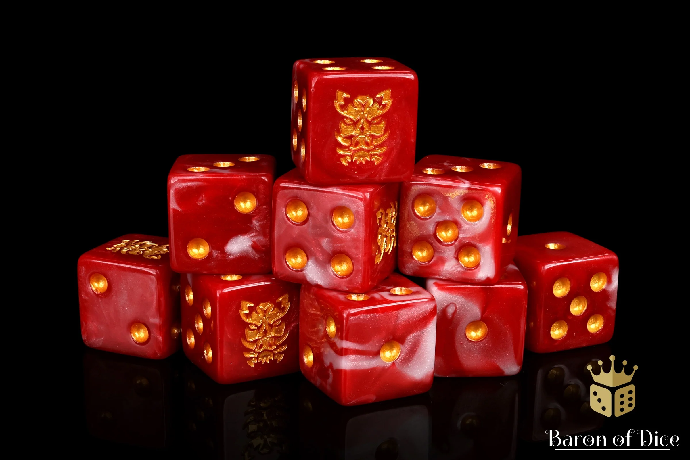 Iron Boars, Square 16mm Dice - Image 3