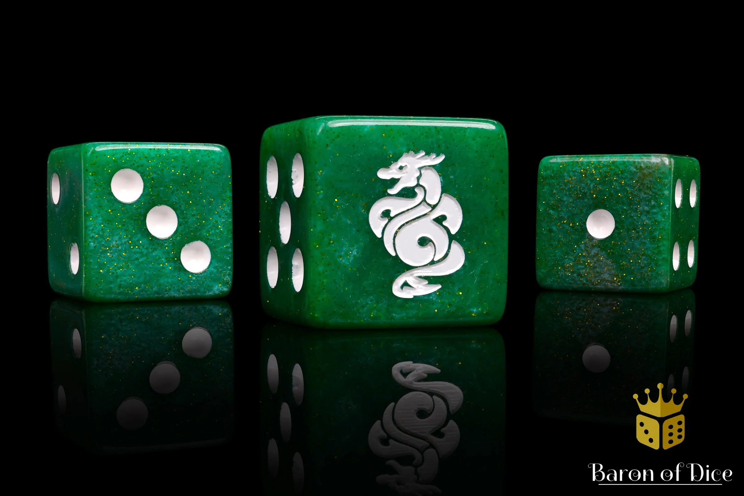 Jade Dragon Dice | Shimmering Jade - Image 4