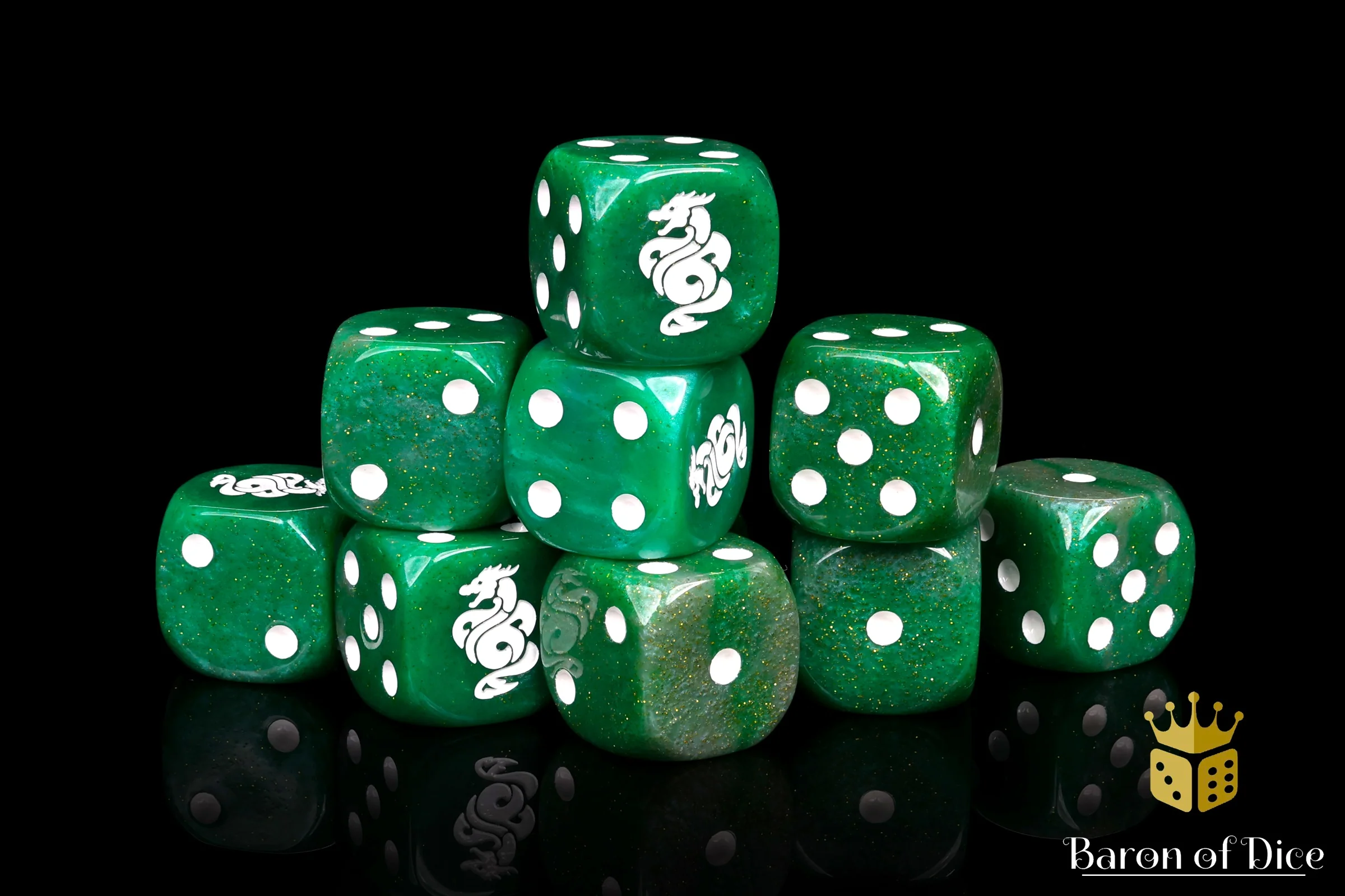 Jade Dragon Dice | Shimmering Jade - Image 6