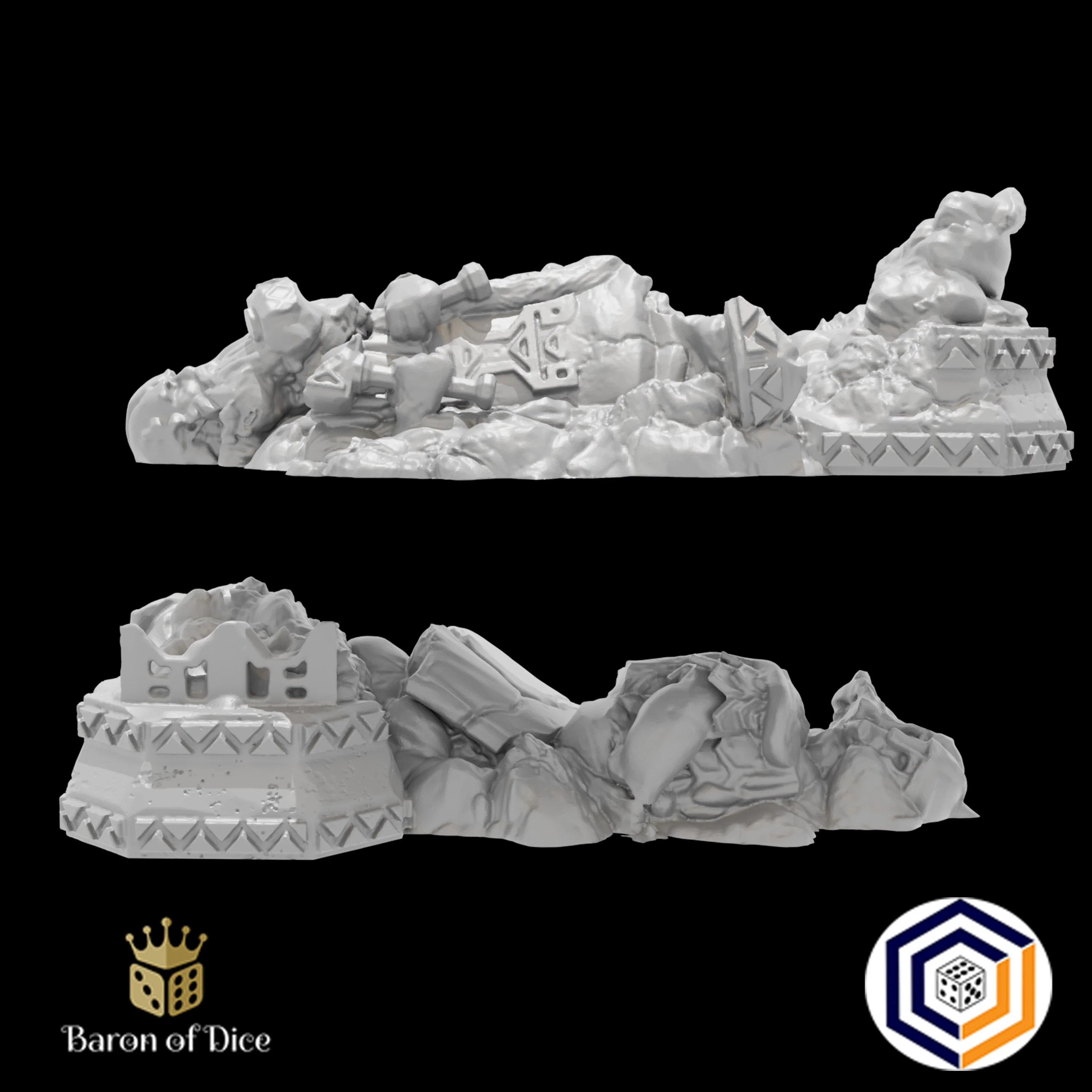 Kingdom of Durak Deep Dwarven Statues (STL File) - Image 2