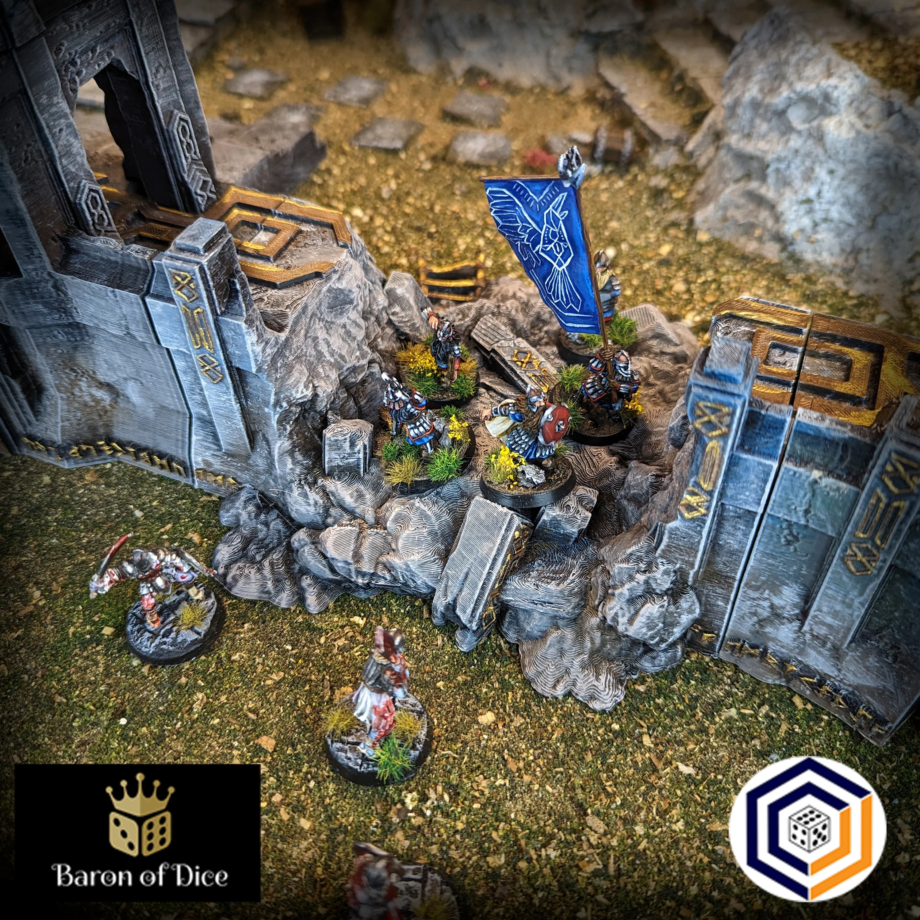Kingdom of Durak Deep Dwarven Walls And Gate (STL File) - Image 2