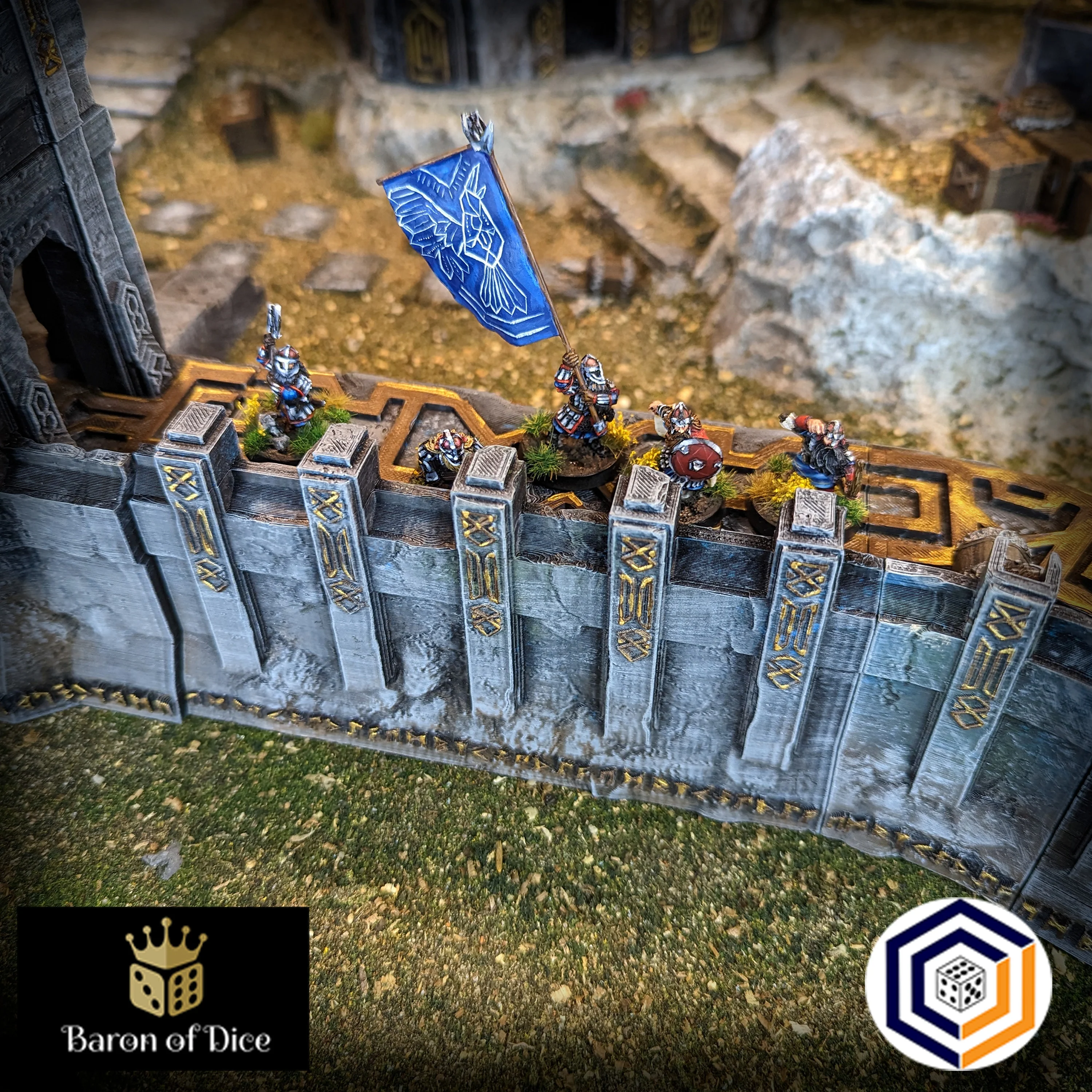 Kingdom of Durak Deep Dwarven Walls And Gate (STL File) - Image 4