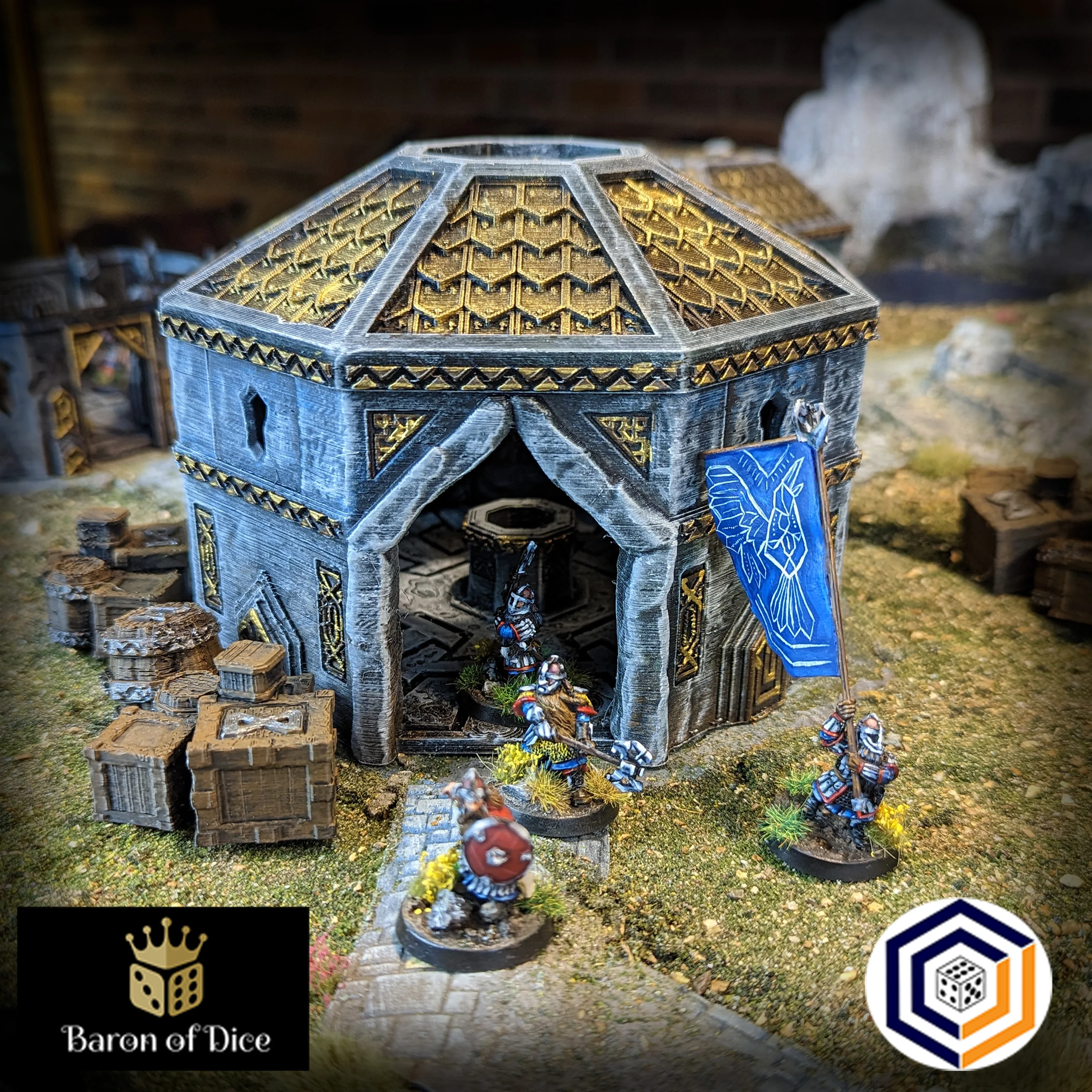 Kingdom of Durak Deep Dwarven Wellhouse (STL File) - Image 2