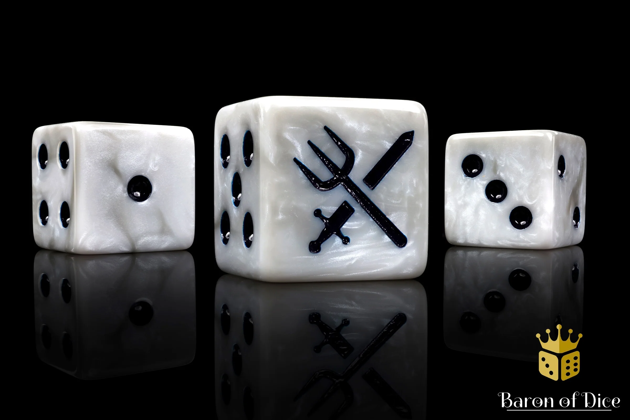 Lake Militia Dice - Crossed Weapons - Image 2