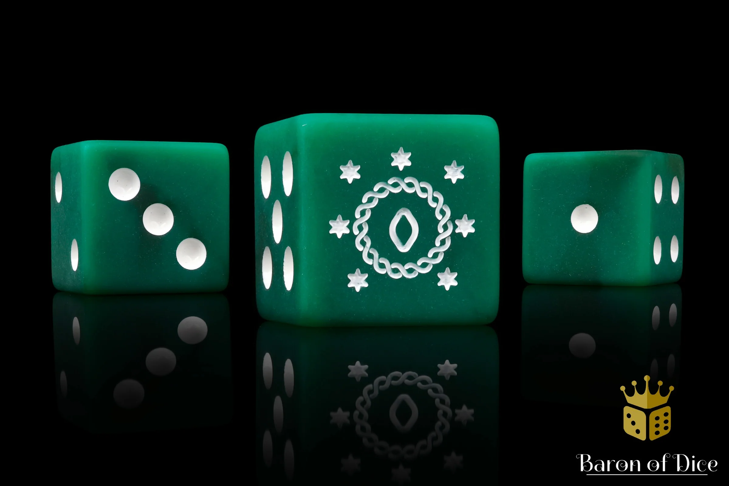 Green Kingdom, Square 16mm Dice - Image 2