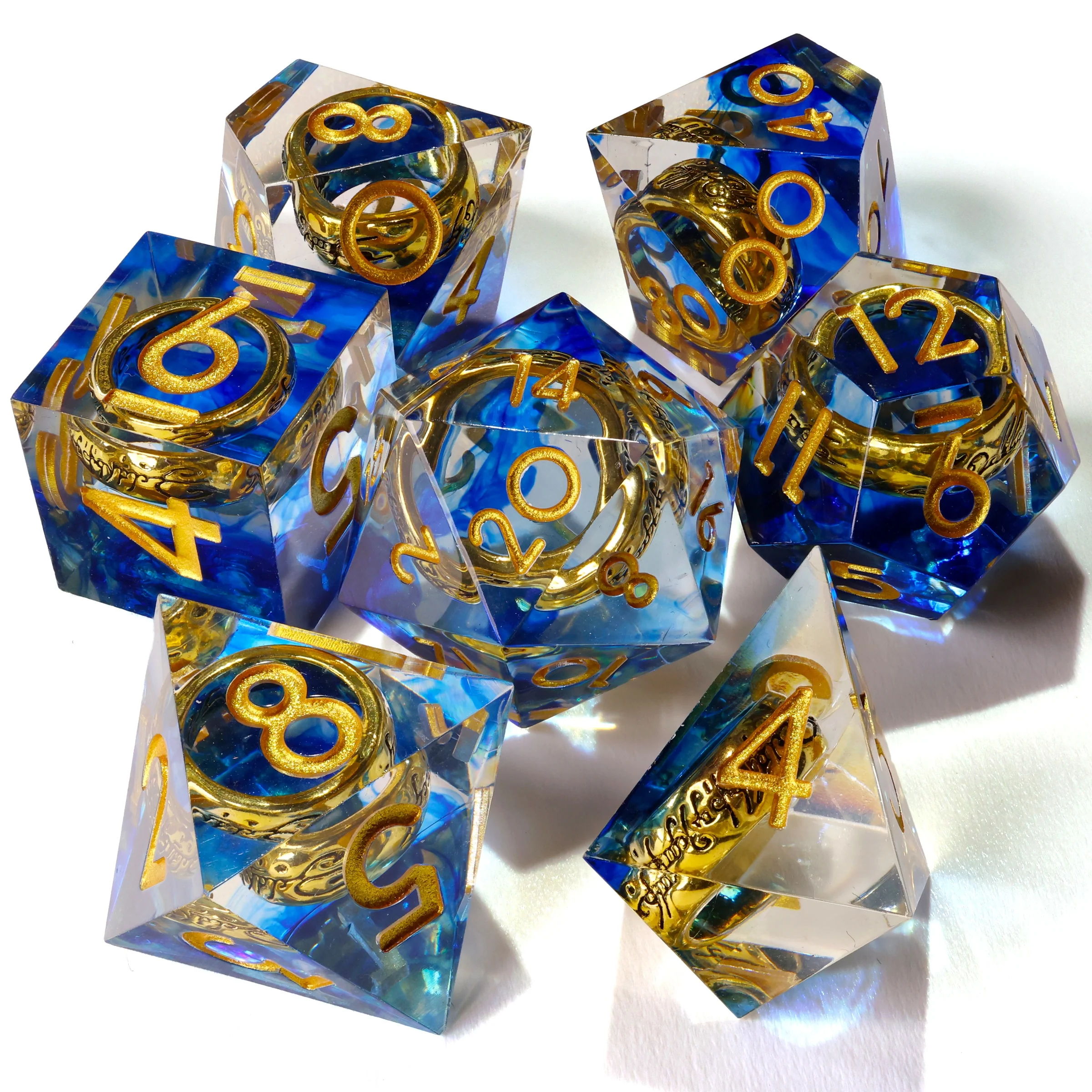 Lost Ring Sharp Edge RPG Dice Set - 7 Pieces - Image 2
