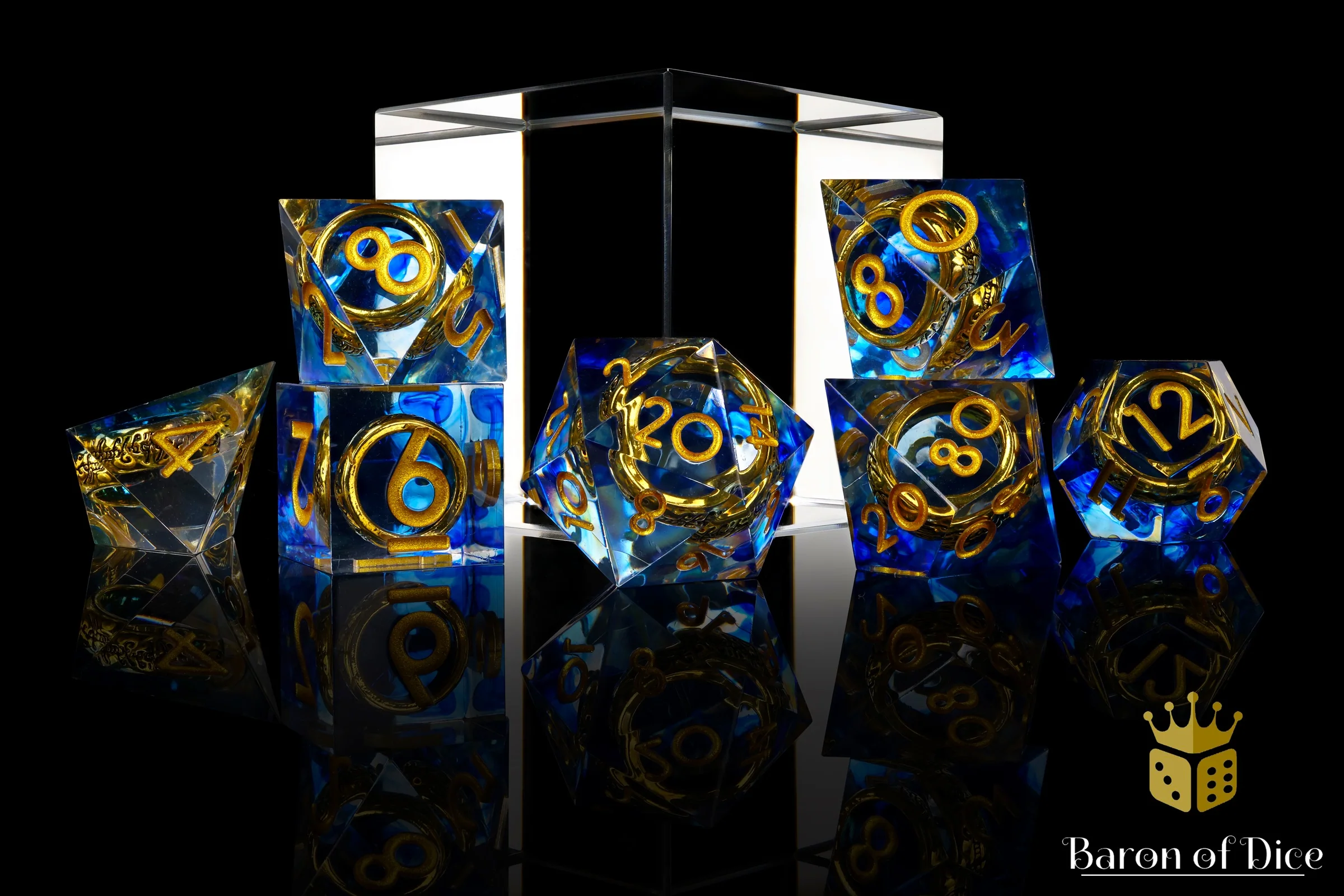 Lost Ring Sharp Edge RPG Dice Set - 7 Pieces - Image 3