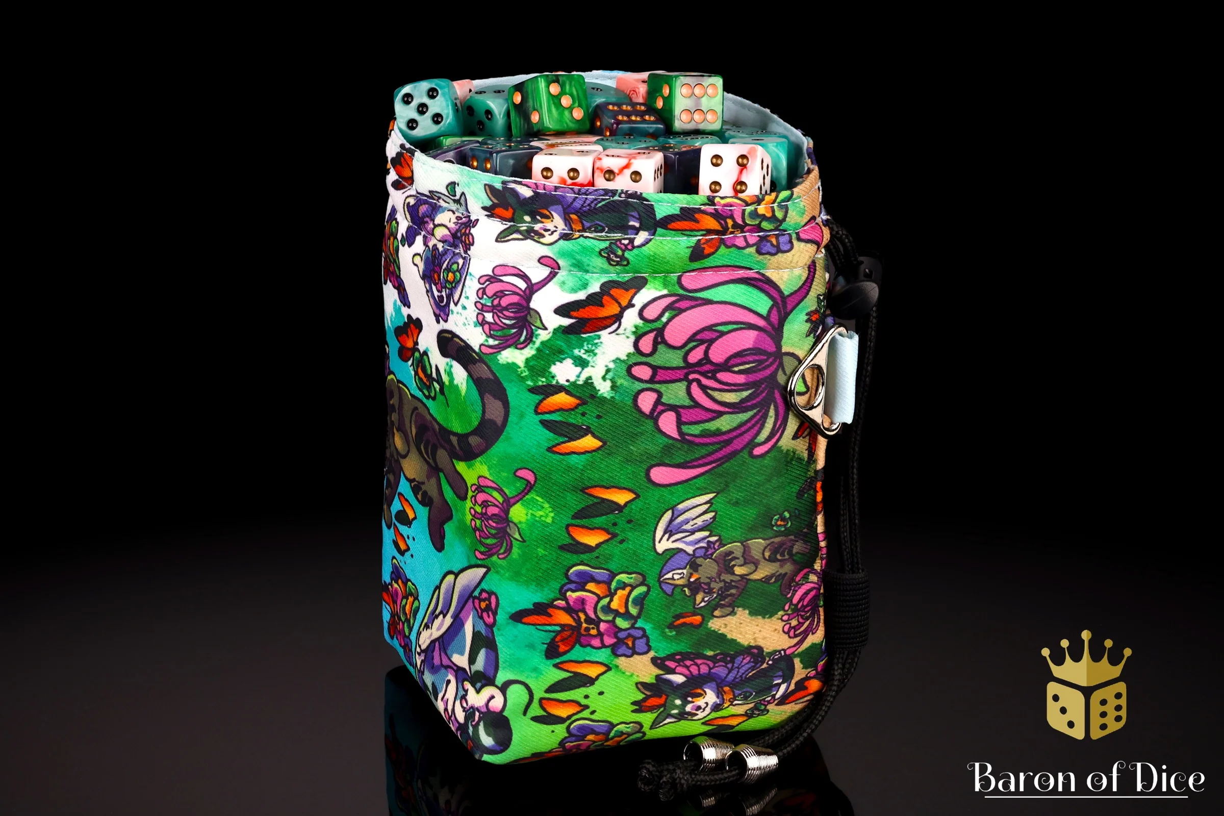 Magic Cats | Luxury RPG Dice Bag | Large - Image 2