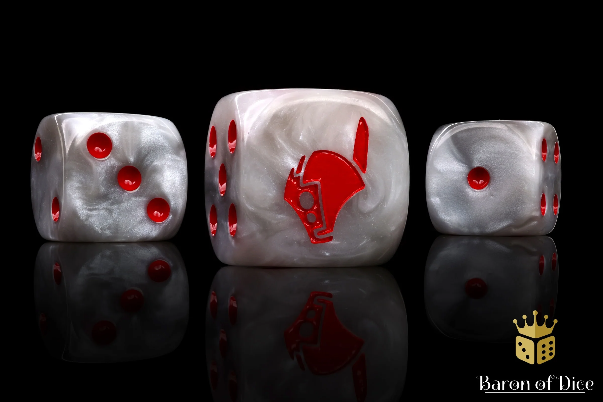 Robot Helm Dice - White - Image 2