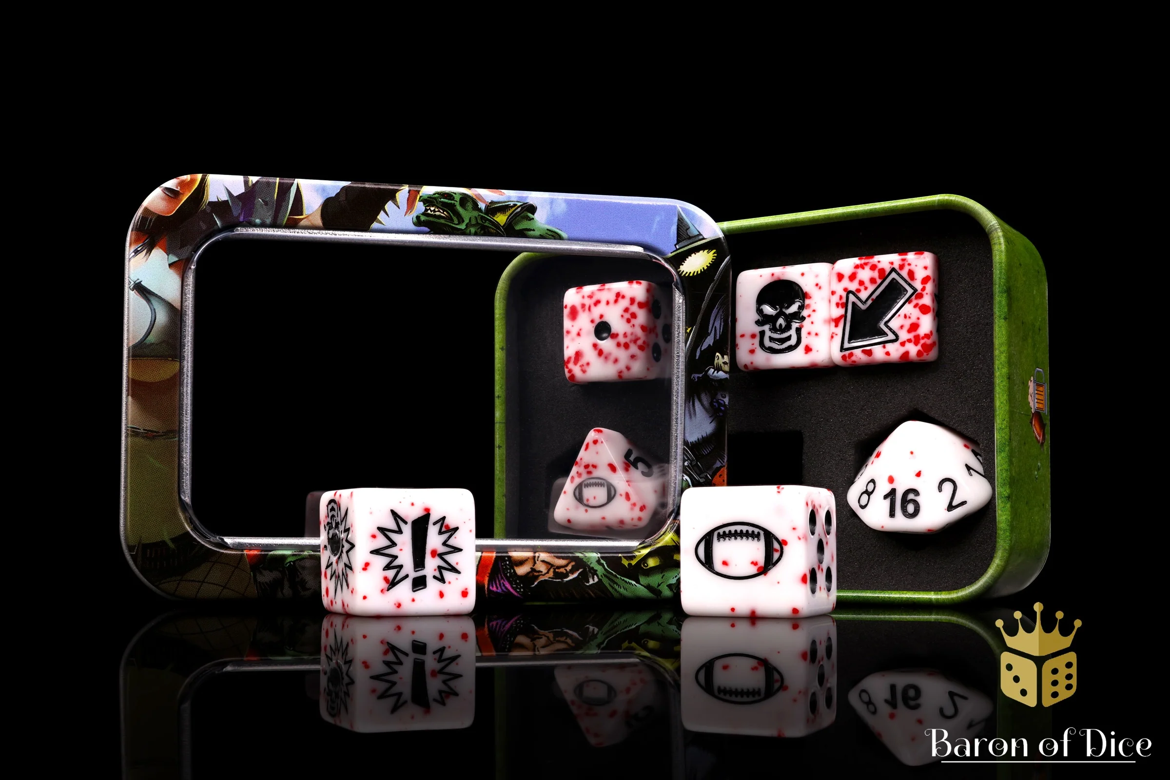 Murderous - Bloody Football Dice (Set of 7) - Image 4