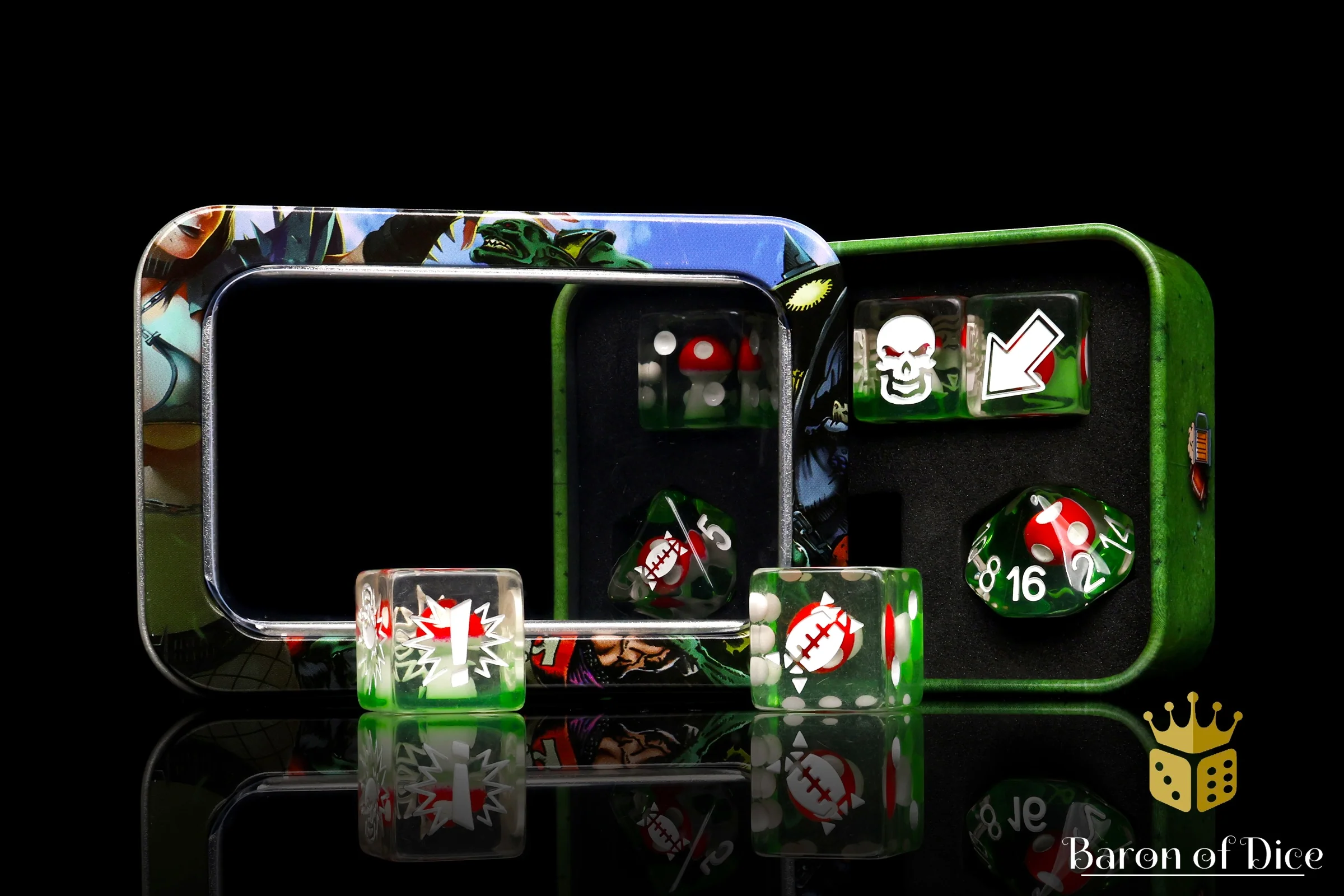 Mushroom - Football Dice (Set of 7) - Image 3