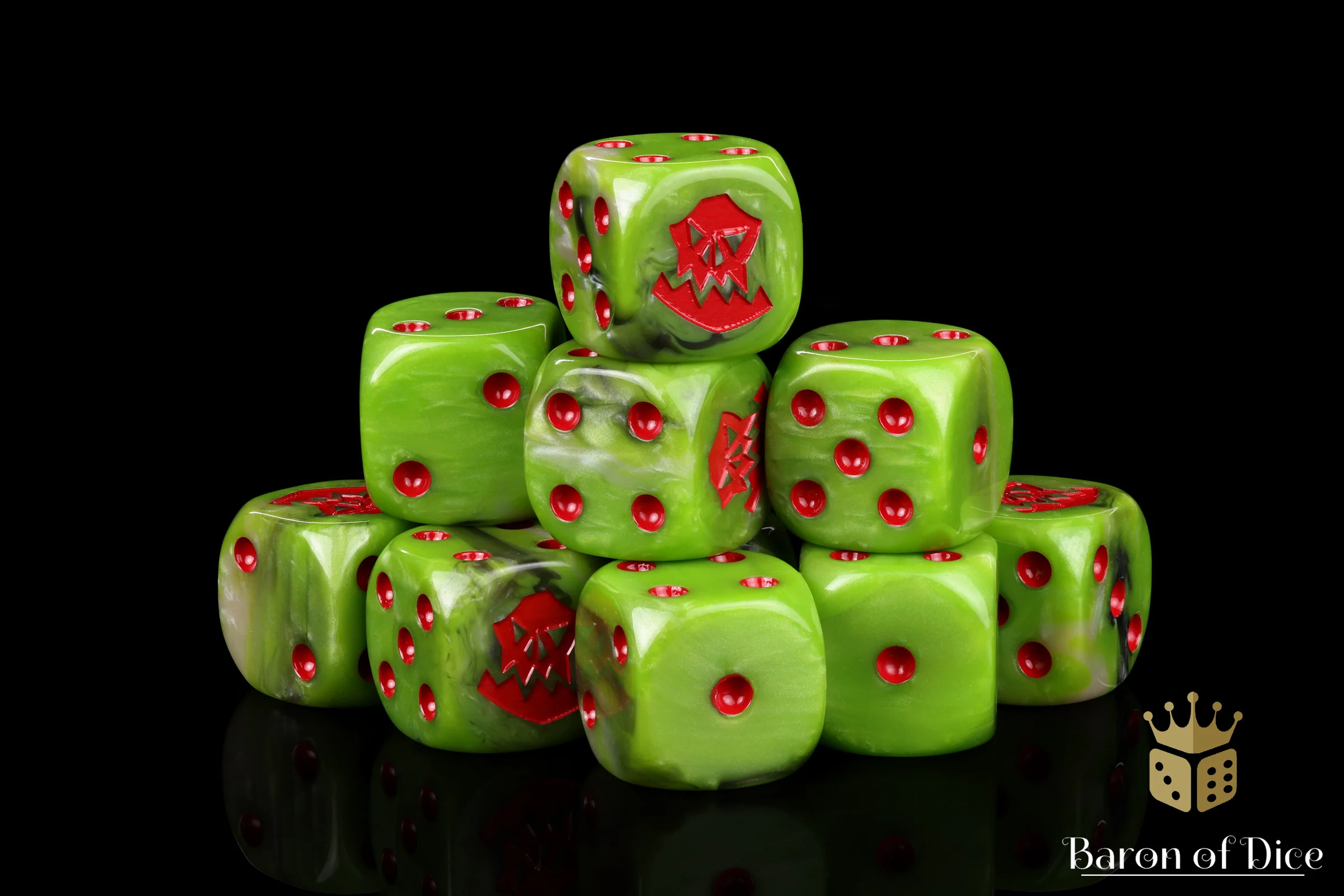 Orc Dice - Red - Image 9