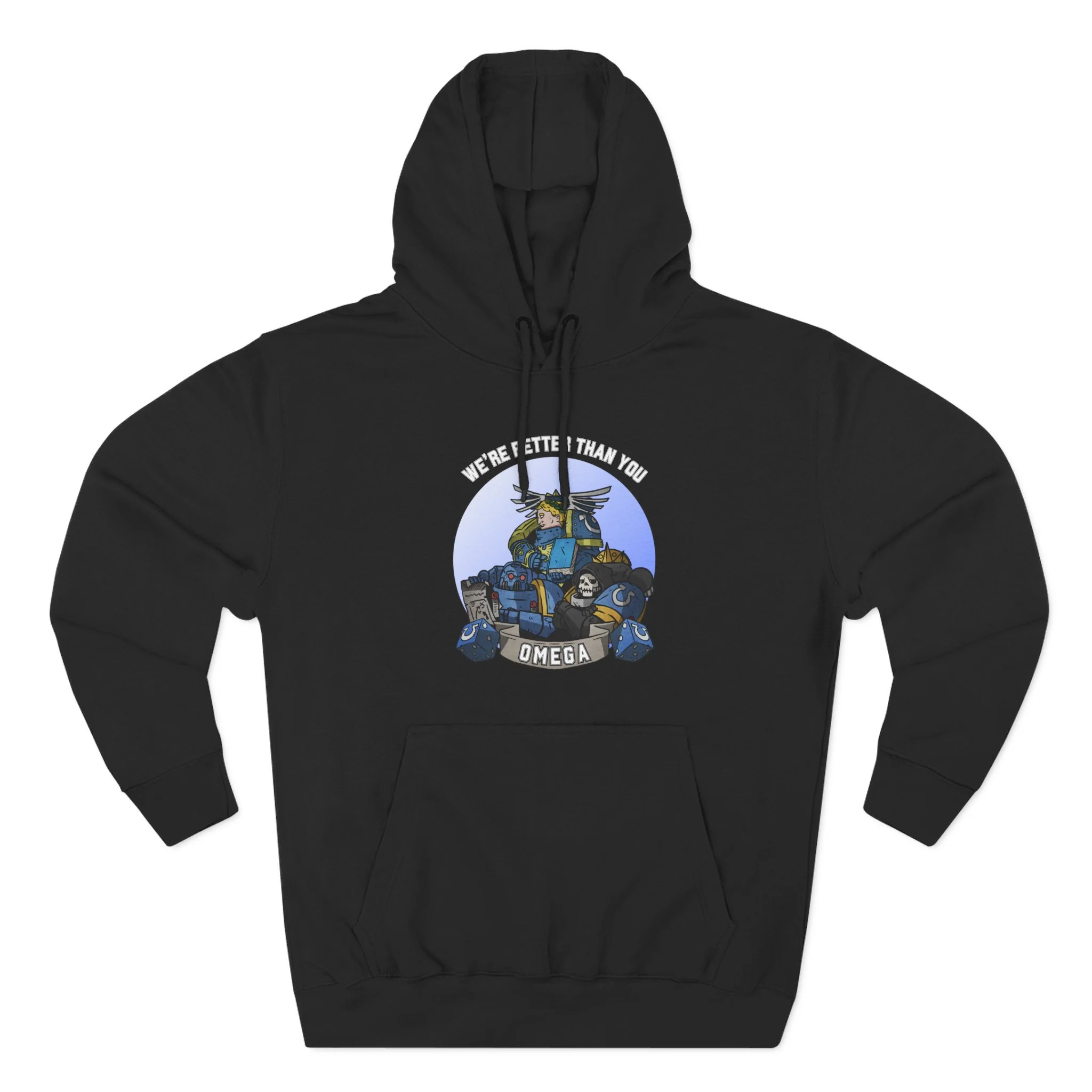 Omega - 'We're Better Than You' Graphic Pullover