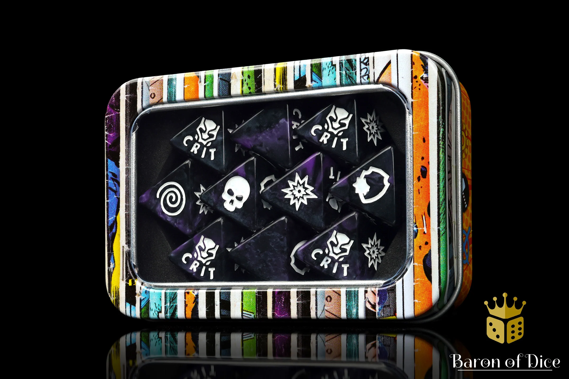 Panther Purple D8 Dice Set - Image 2