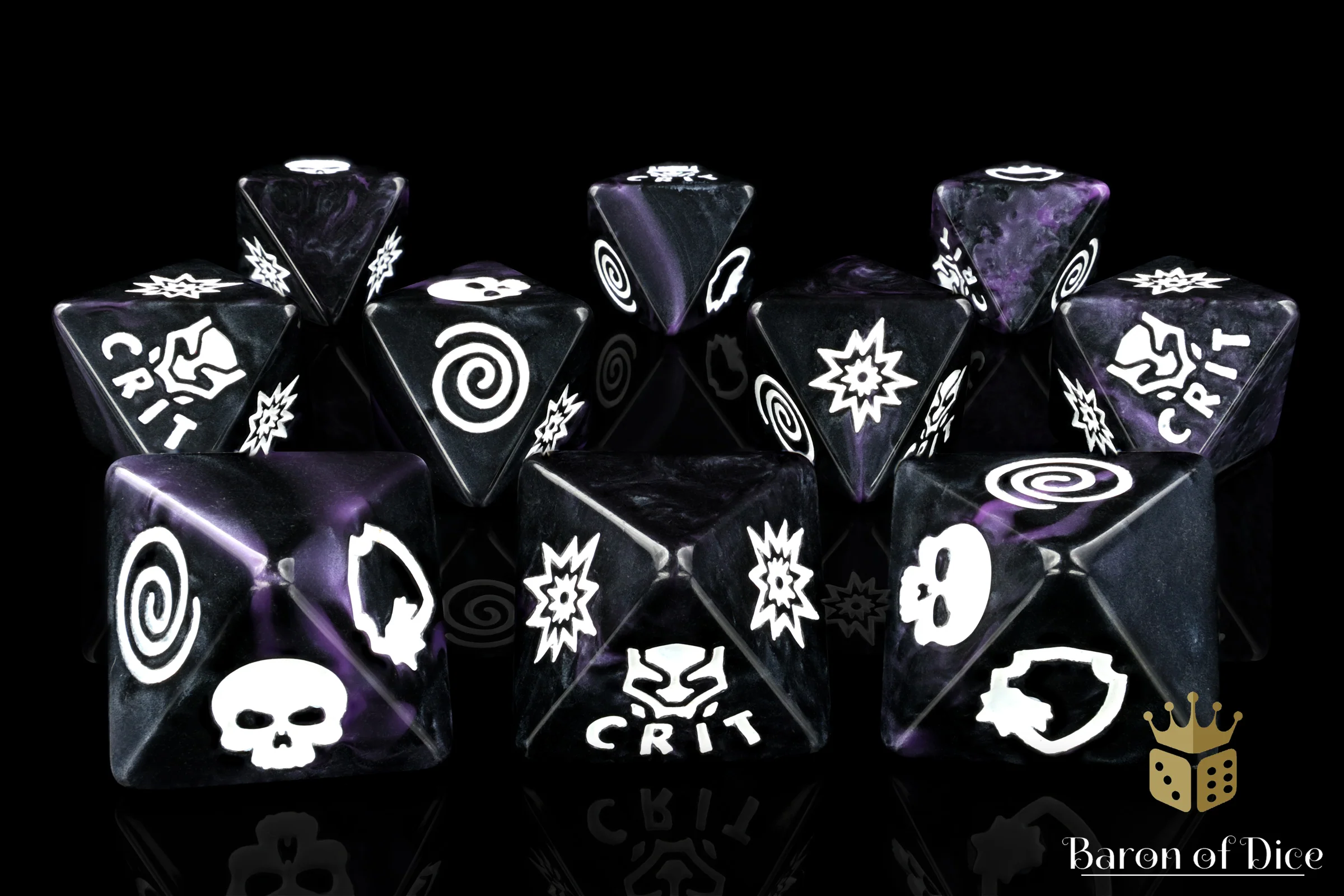 Panther Purple D8 Dice Set - Image 4