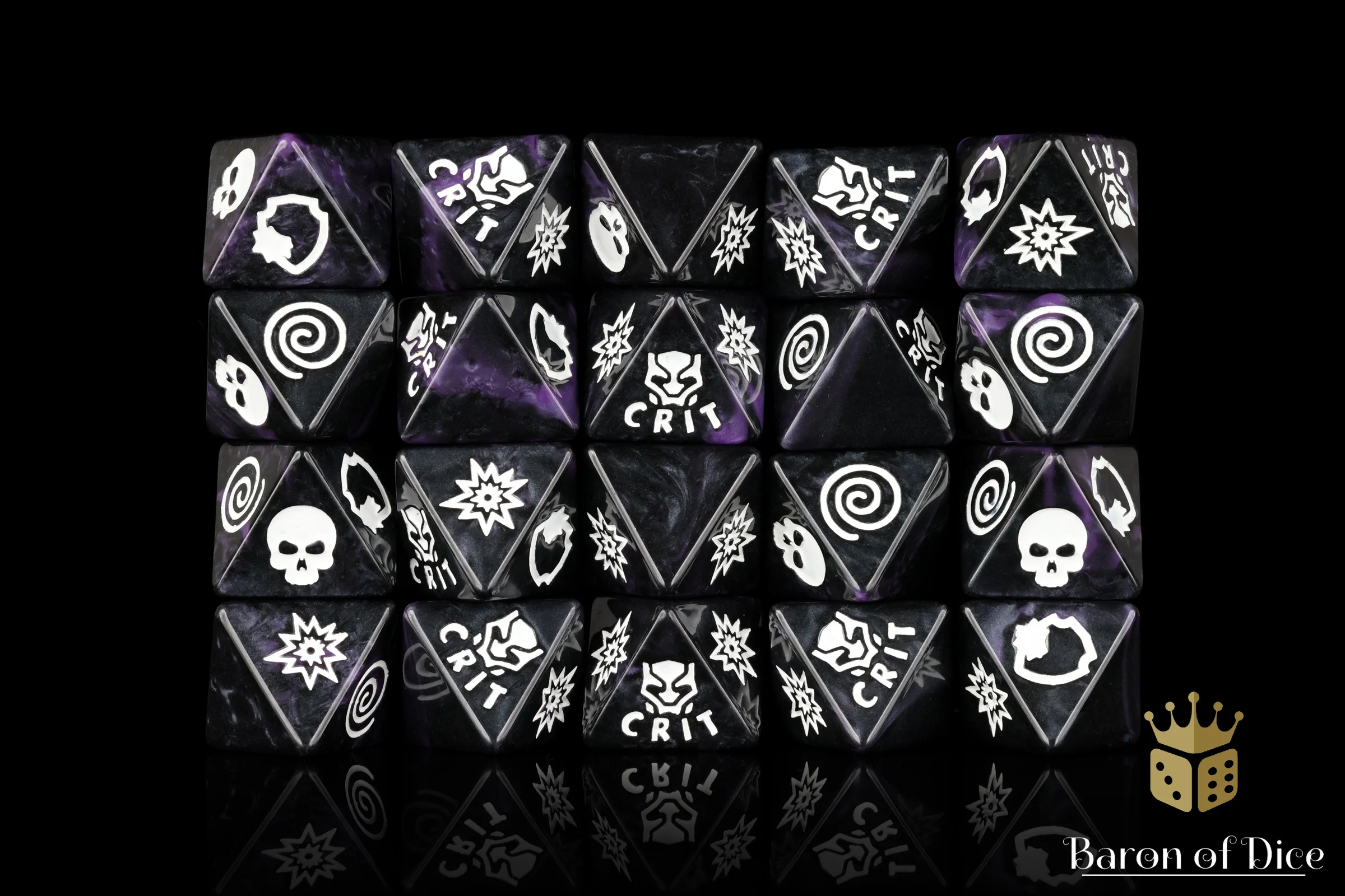 Panther Purple D8 Dice Set - Image 6