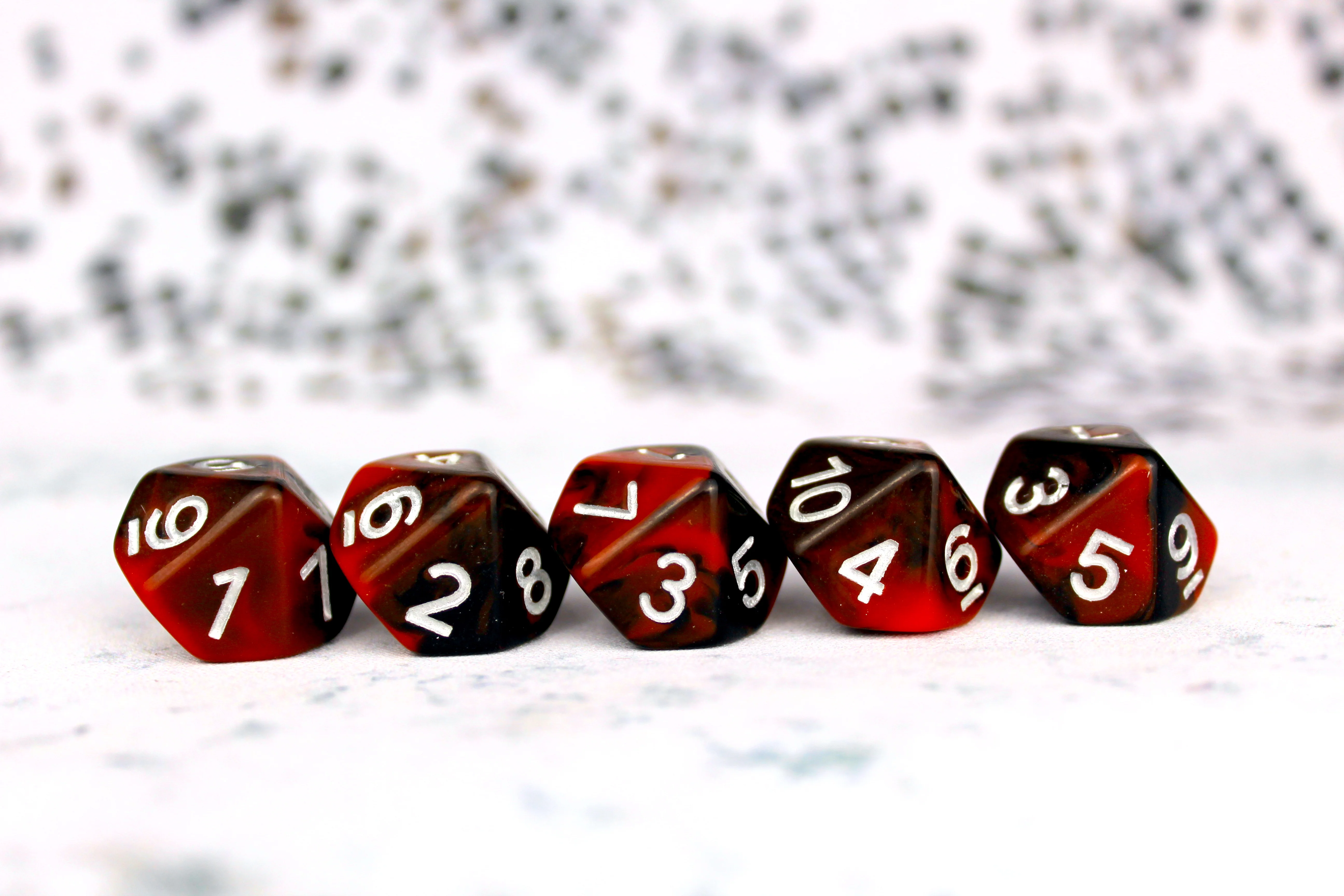 Counter - Red and Black D10 - Image 2