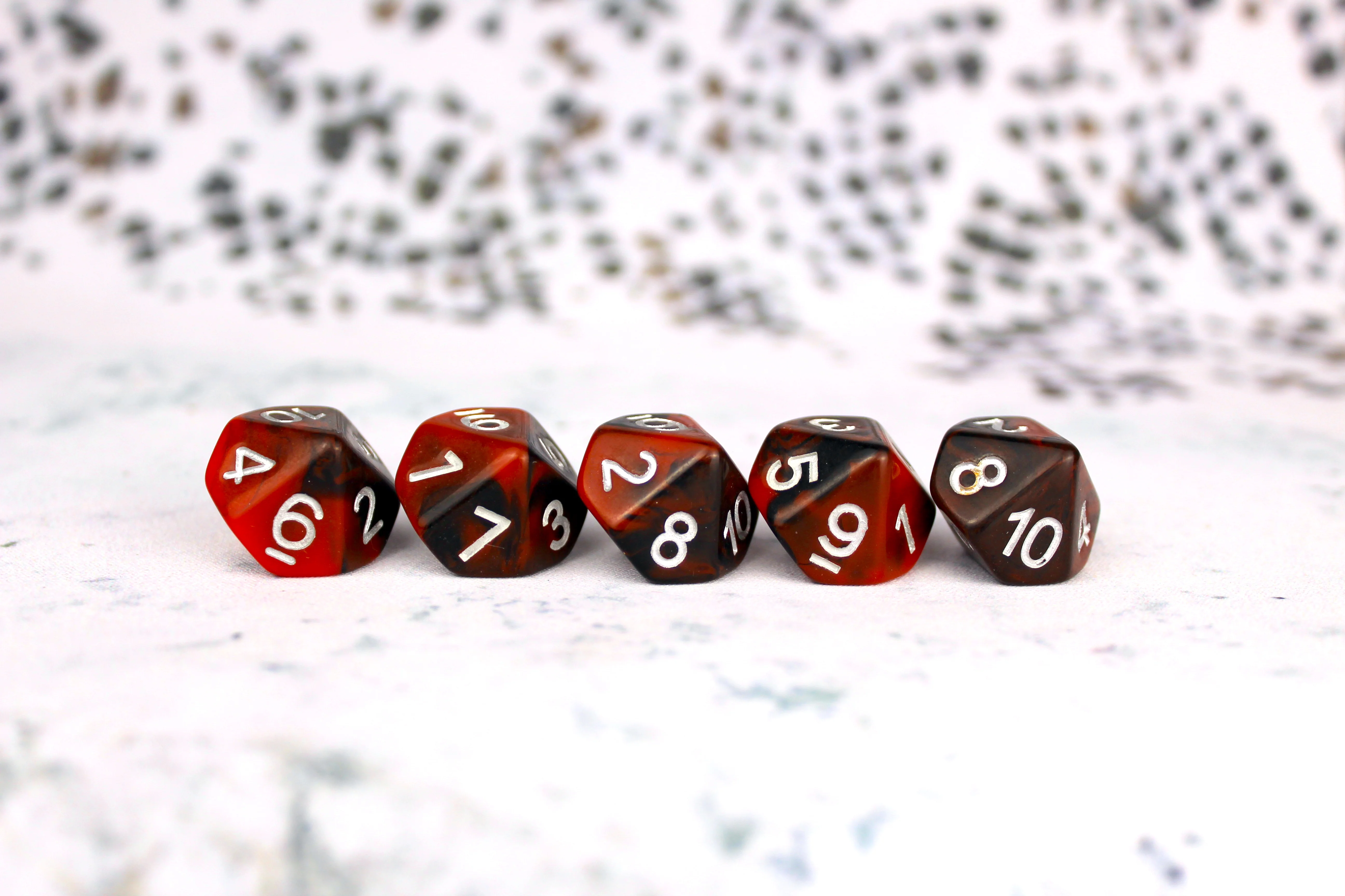 Counter - Red and Black D10 - Image 3
