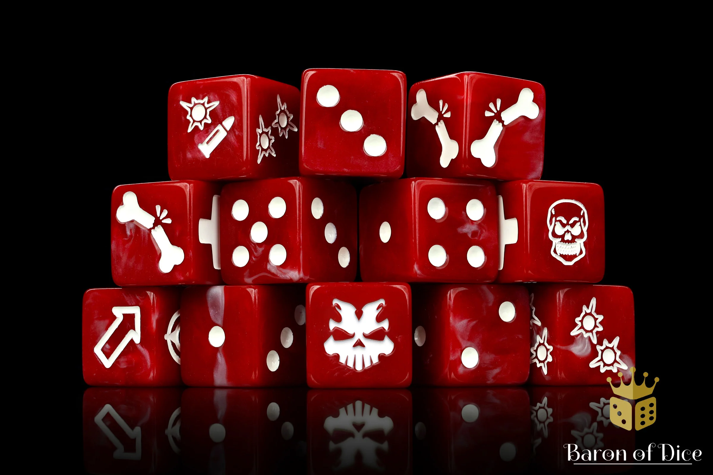 Red Butcher Dice - Skirmish Set - Image 3